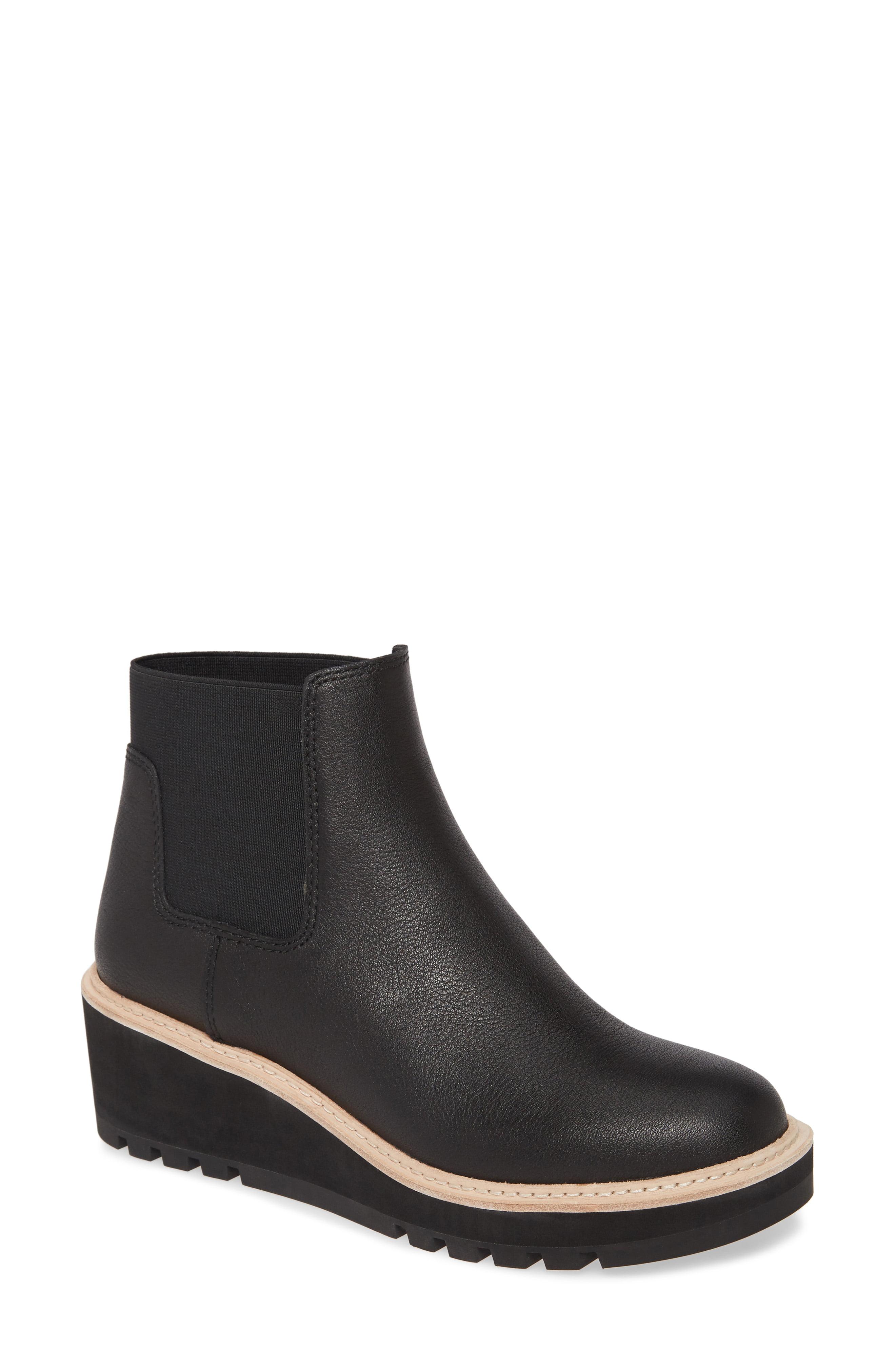 Eileen Fisher Wedge Chelsea Boot in Black Leather (Black) - Save 38% - Lyst