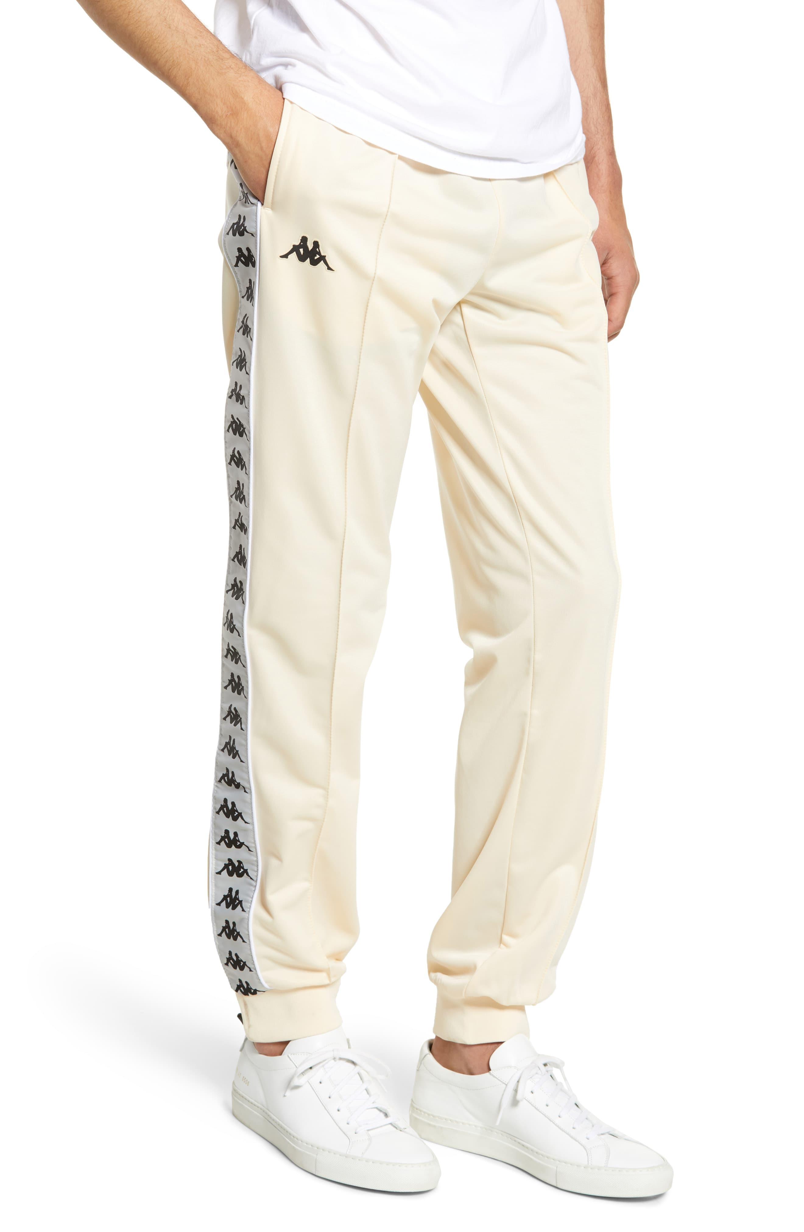 Kappa Synthetic Banda Astoria Track Pants in Beige/ Grey Silver/ Black  (Natural) for Men | Lyst
