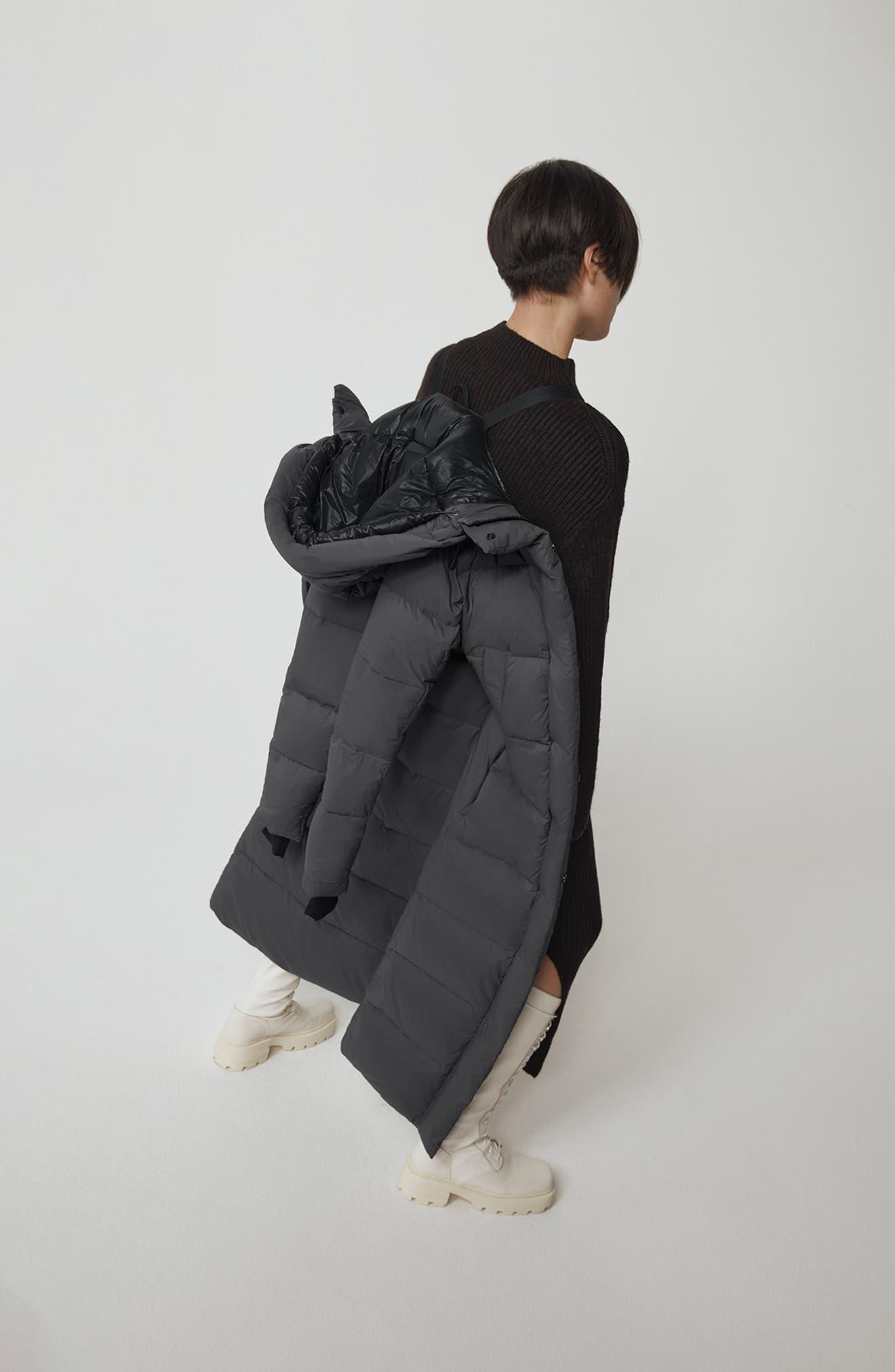 alliston 750 fill power down long hooded parka