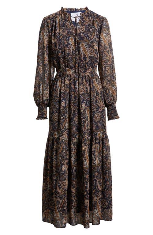 boho paisley long sleeve maxi dress sam edelman Paisley Lace Long Sleeve Maxi Dress - Sesame