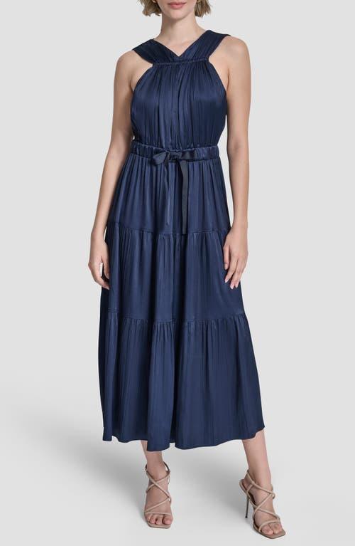 dkny pleated midi dress DKNY Women's PUFF Sleeve Pleated MIDI Shirt Dress in Coco Creme
