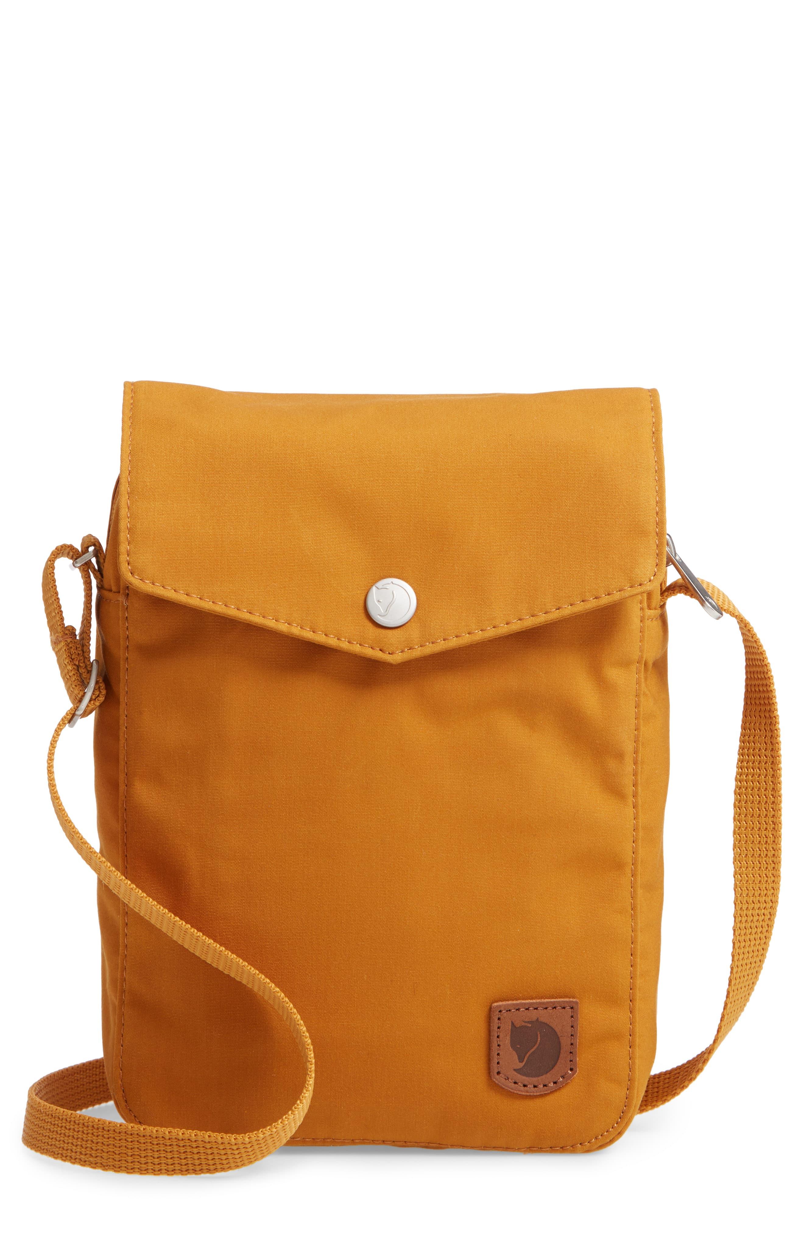 Fjallraven Cotton Fjällräven Greenland Pocket Crossbody Bag in Orange
