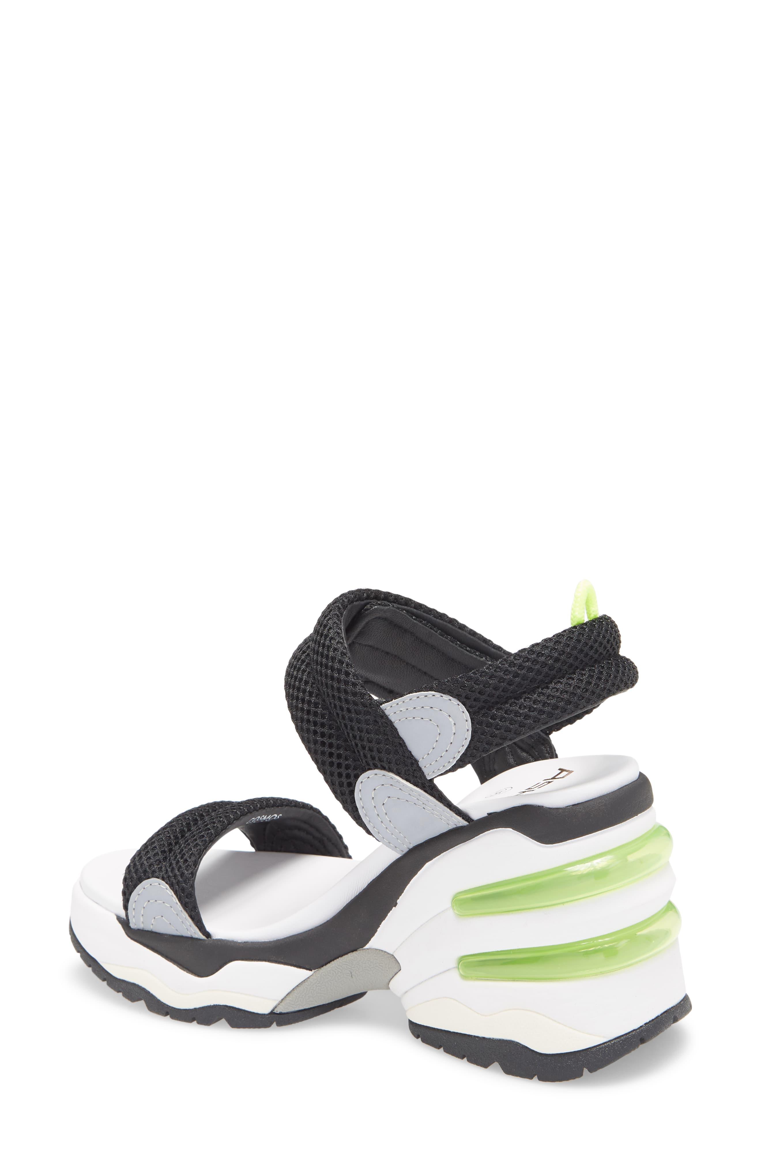 Ash Synthetic Cosmos Heeled Sneaker Sandals in Black/ Silver (Black) - Lyst
