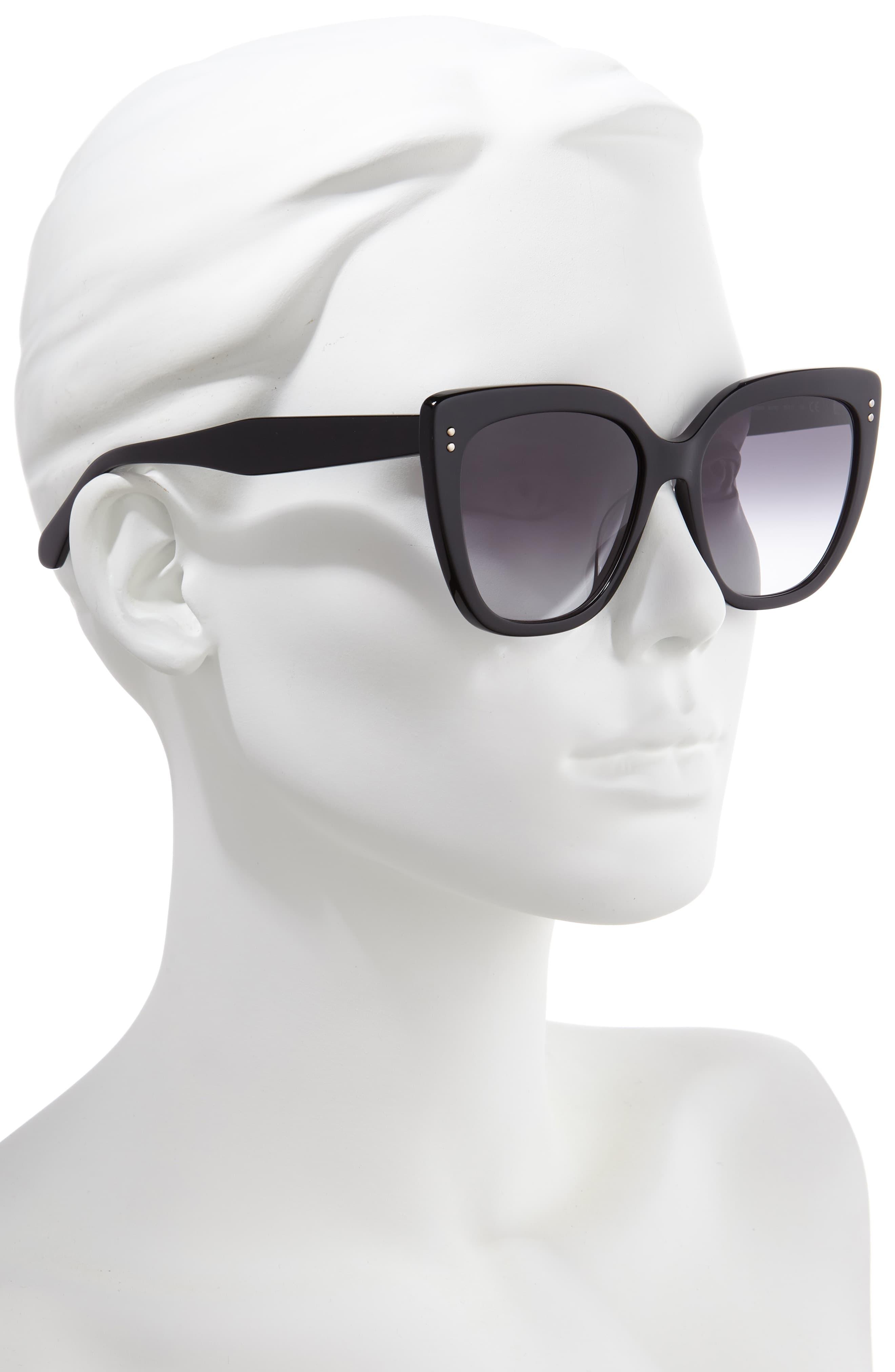 burberry 55mm modified cat eye