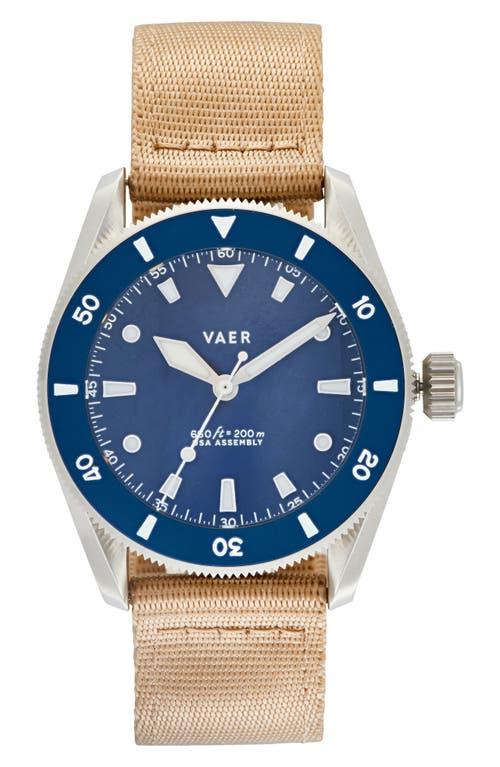 Vaer Dive Watch 39mm VAER D4 Meridian Solar Dive Watch, 38Mm In