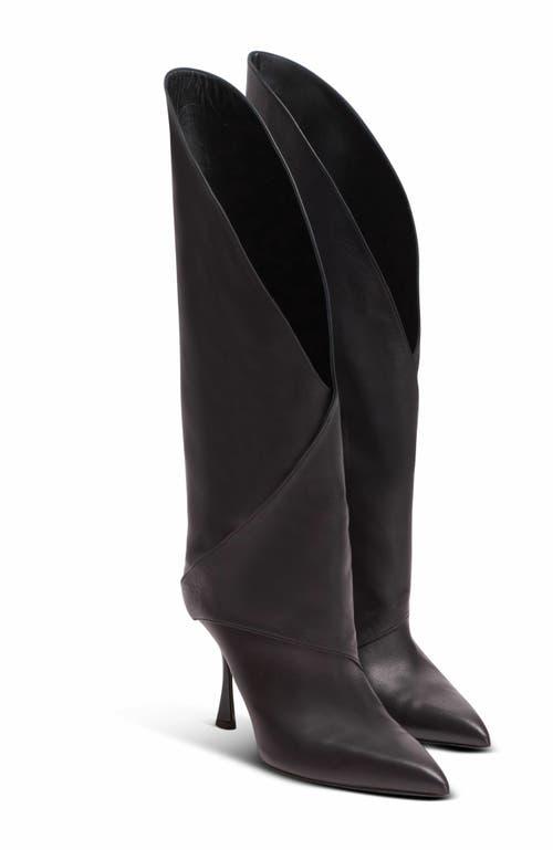 ブーツその他 Balmain Sculptural Black Lambskin Ankle Boots With Gaiter Alma leather ankle boots in black - Balmain | Mytheresa