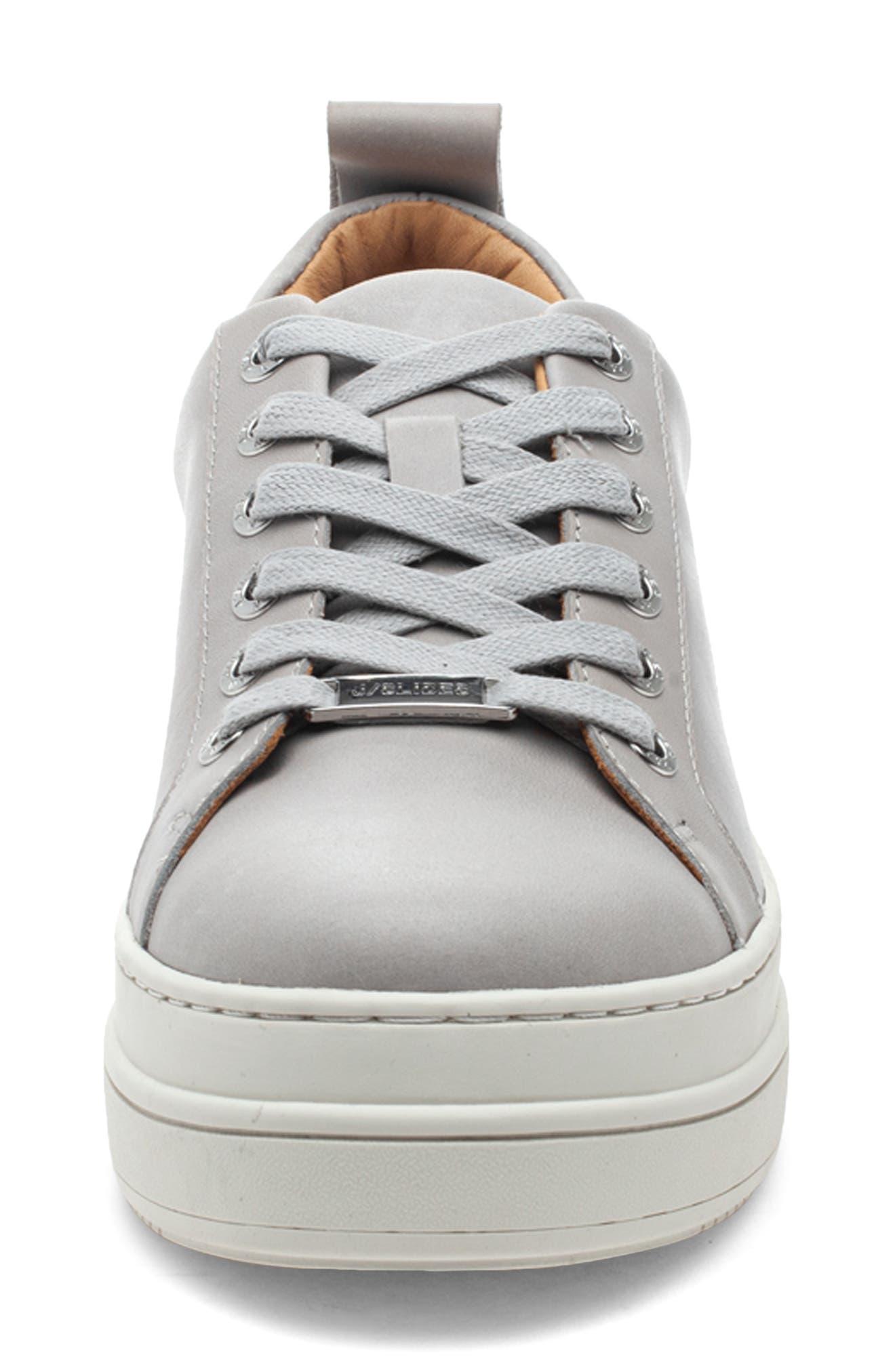 J/Slides Jslides Noca Platform Lace-up Sneaker in Gray | Lyst