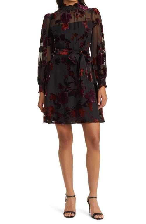 Eliza j black floral dress hotsell