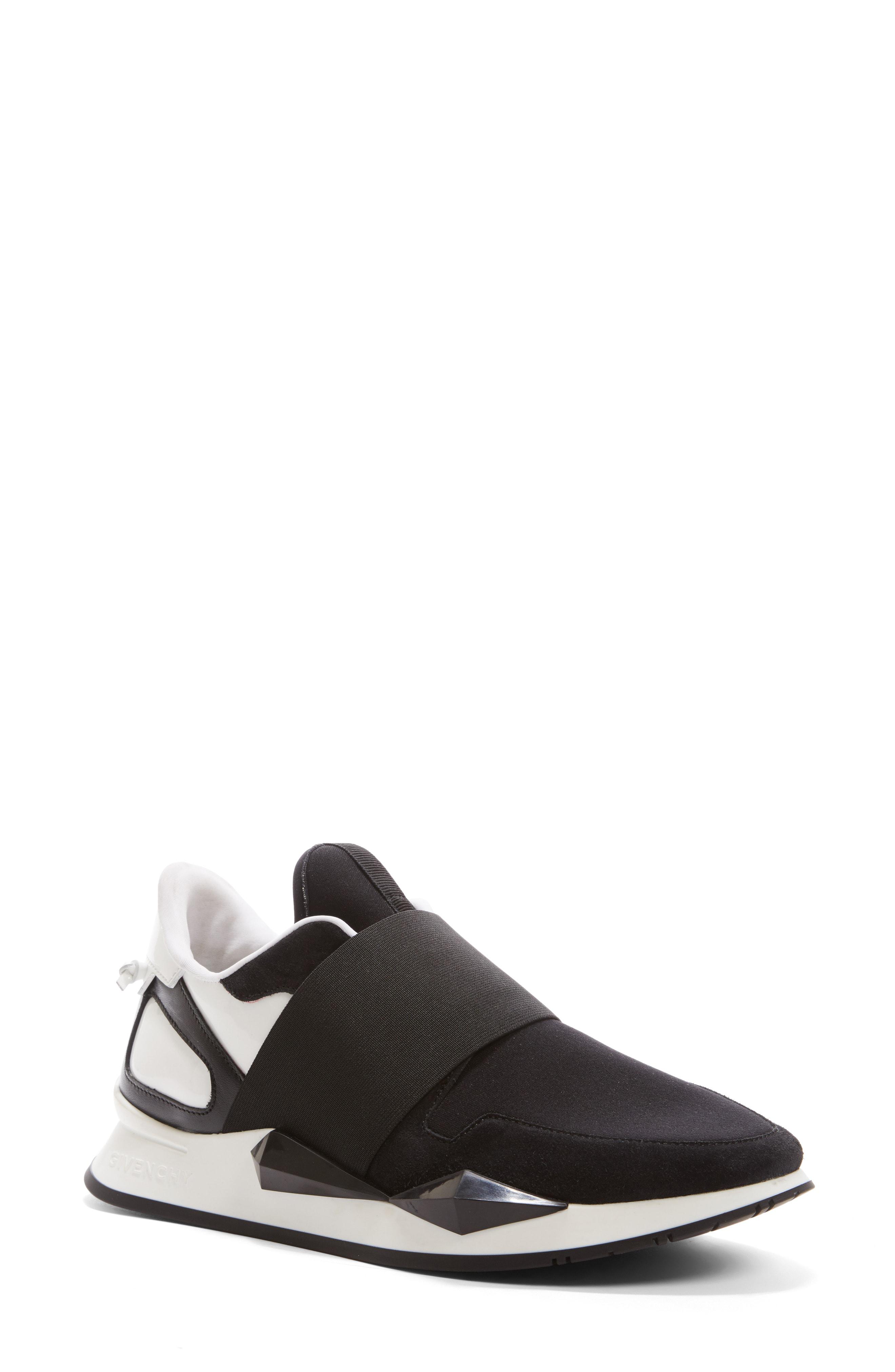 elastic slip on sneakers