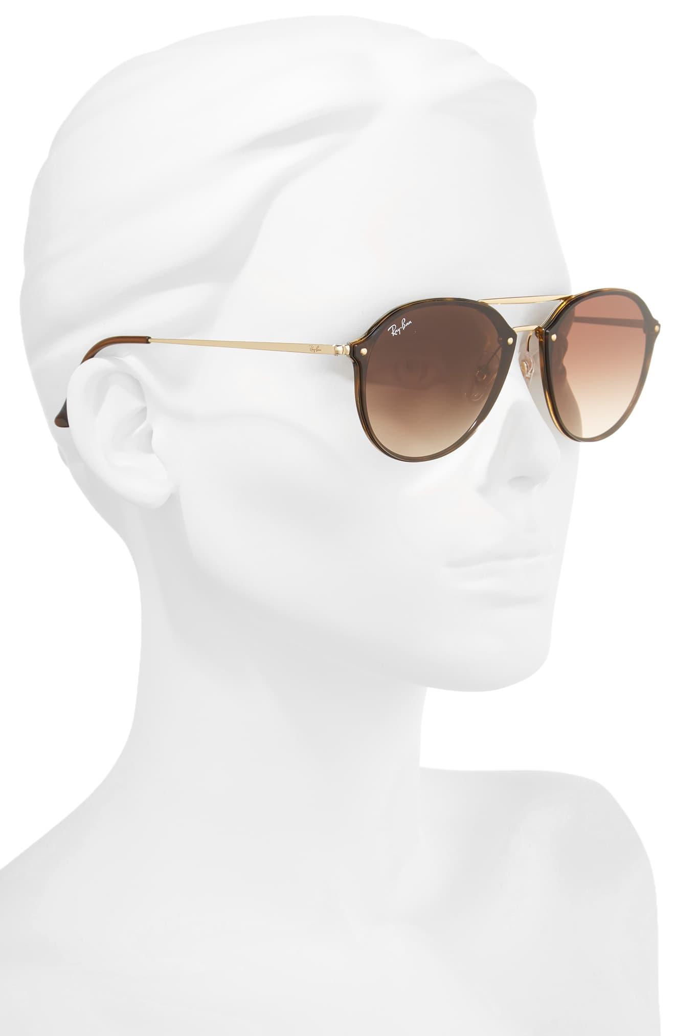62mm gradient lens aviator sunglasses