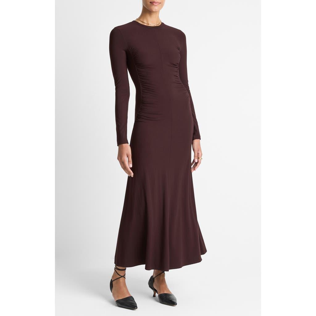 long sleeve green bodycon dress Emerald Green Round Neck Long Sleeve Maxi Dress Small