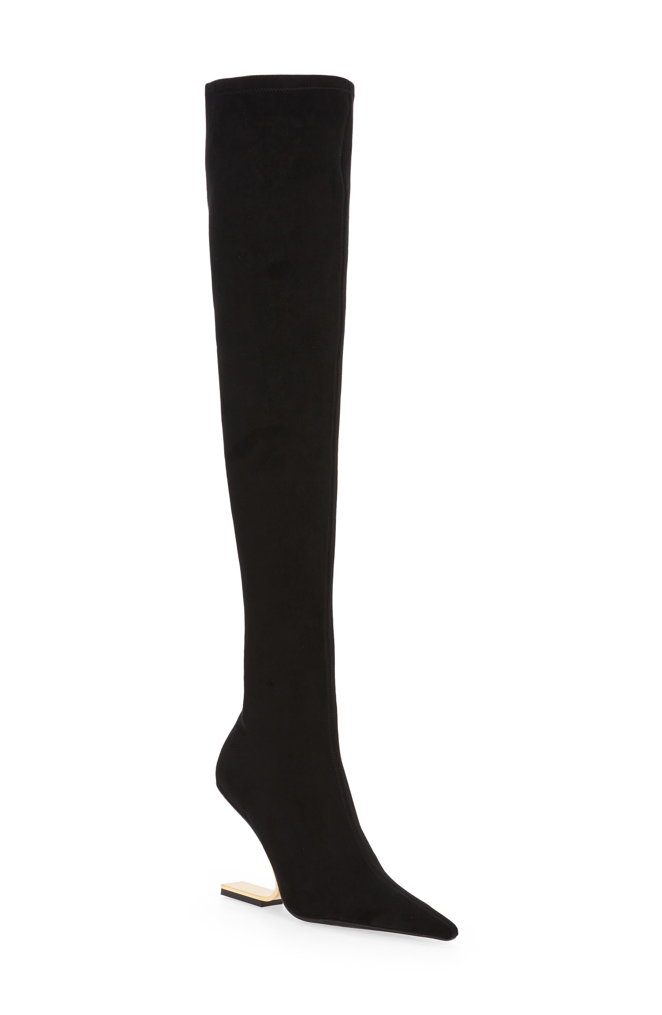 Jeffrey Campbell Compass Over The Knee Boot in Black | Lyst