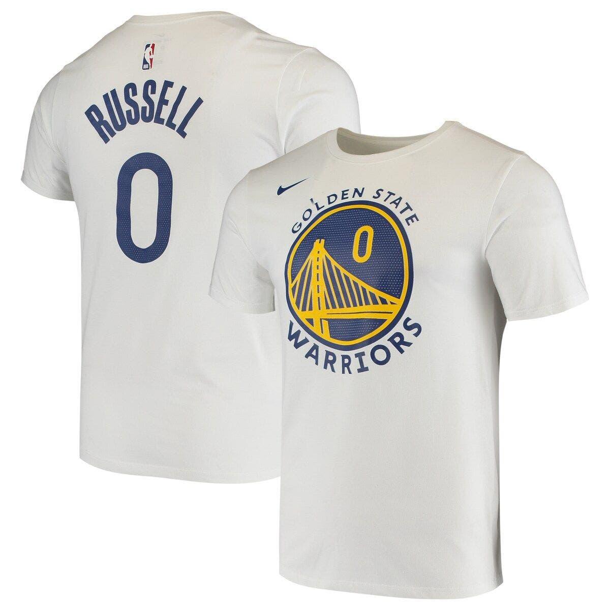 Nike D'angelo Russell Golden State Warriors Name & Number Logo Performance  T-shirt At Nordstrom in White for Men | Lyst
