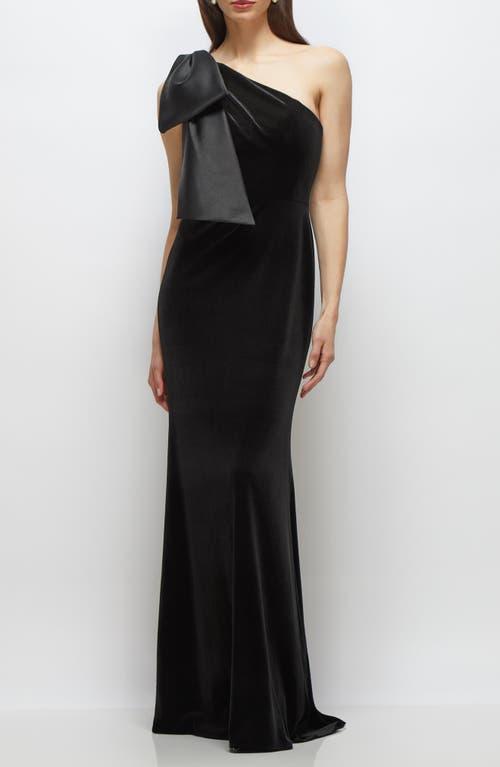 One Shoulder Nordstrom Black Long Dress Monique Lhuillier Ml One