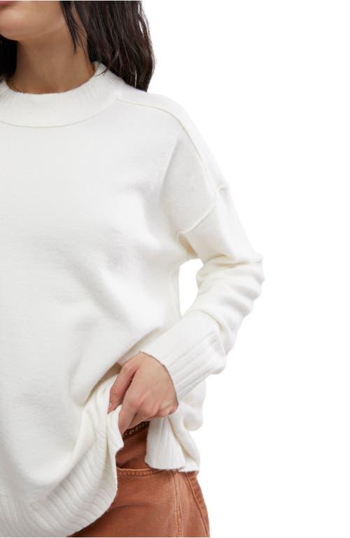 Free People Phoebe High-Low Tunic Sweater in White Lyst