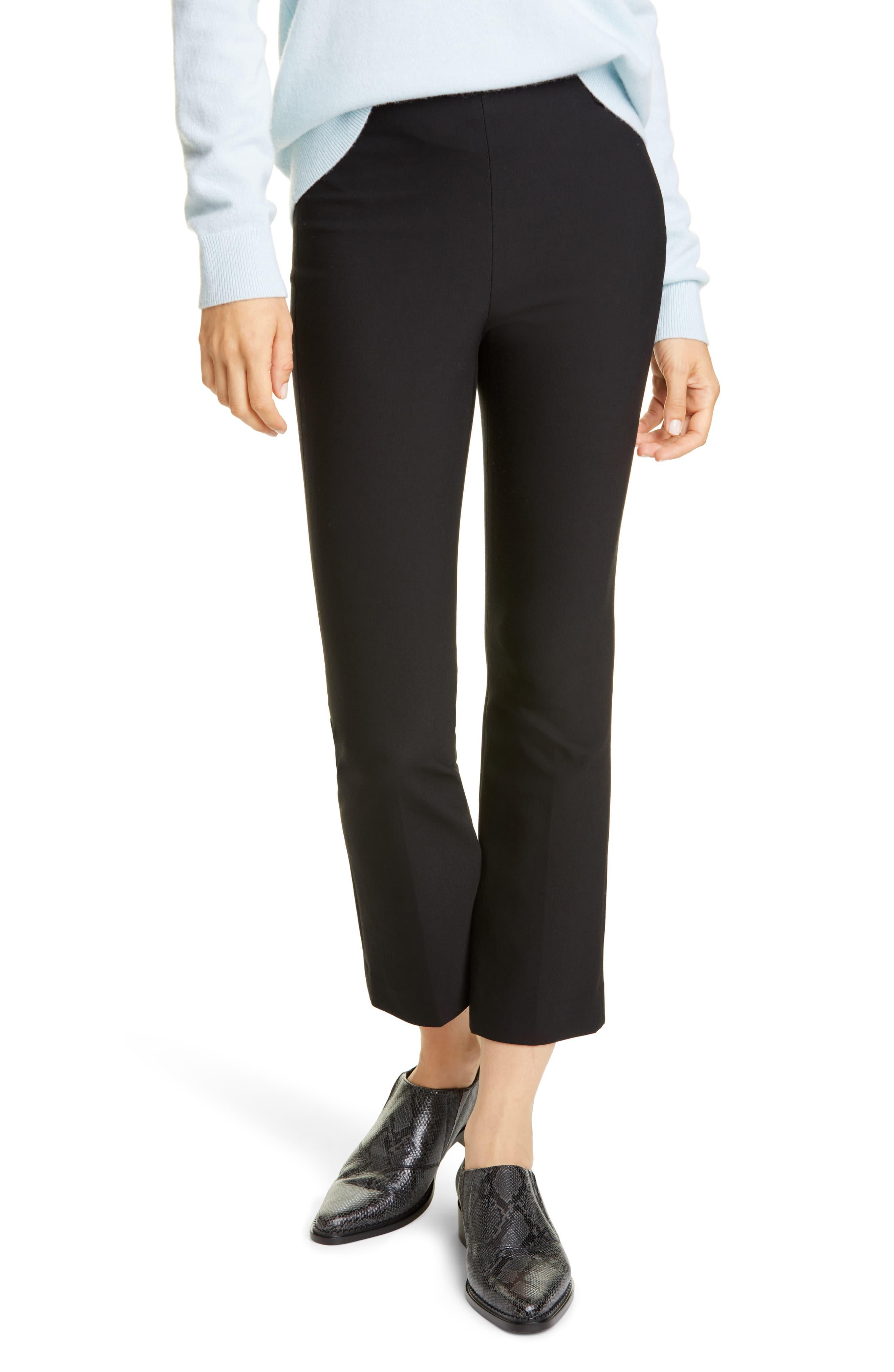 vince flat front crop trousers