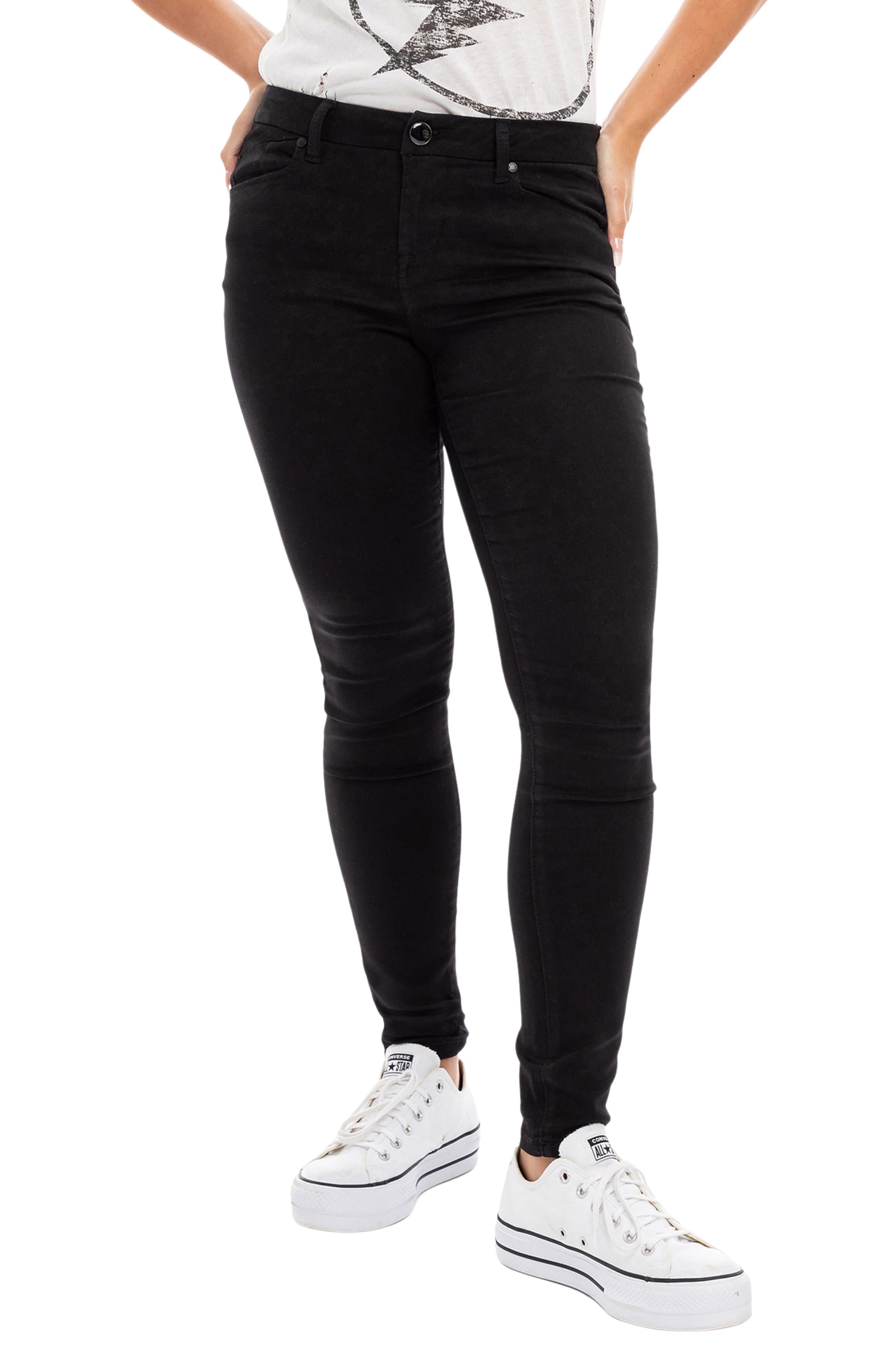 1822 Denim Better Butter Mid Rise Skinny Jeans in Black Lyst