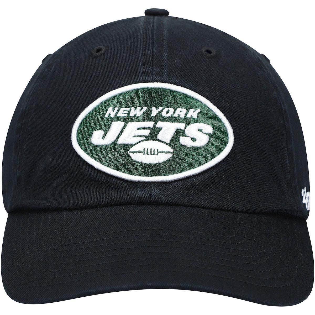 Men's '47 Black New York Jets Secondary Basic Cuffed Knit Hat