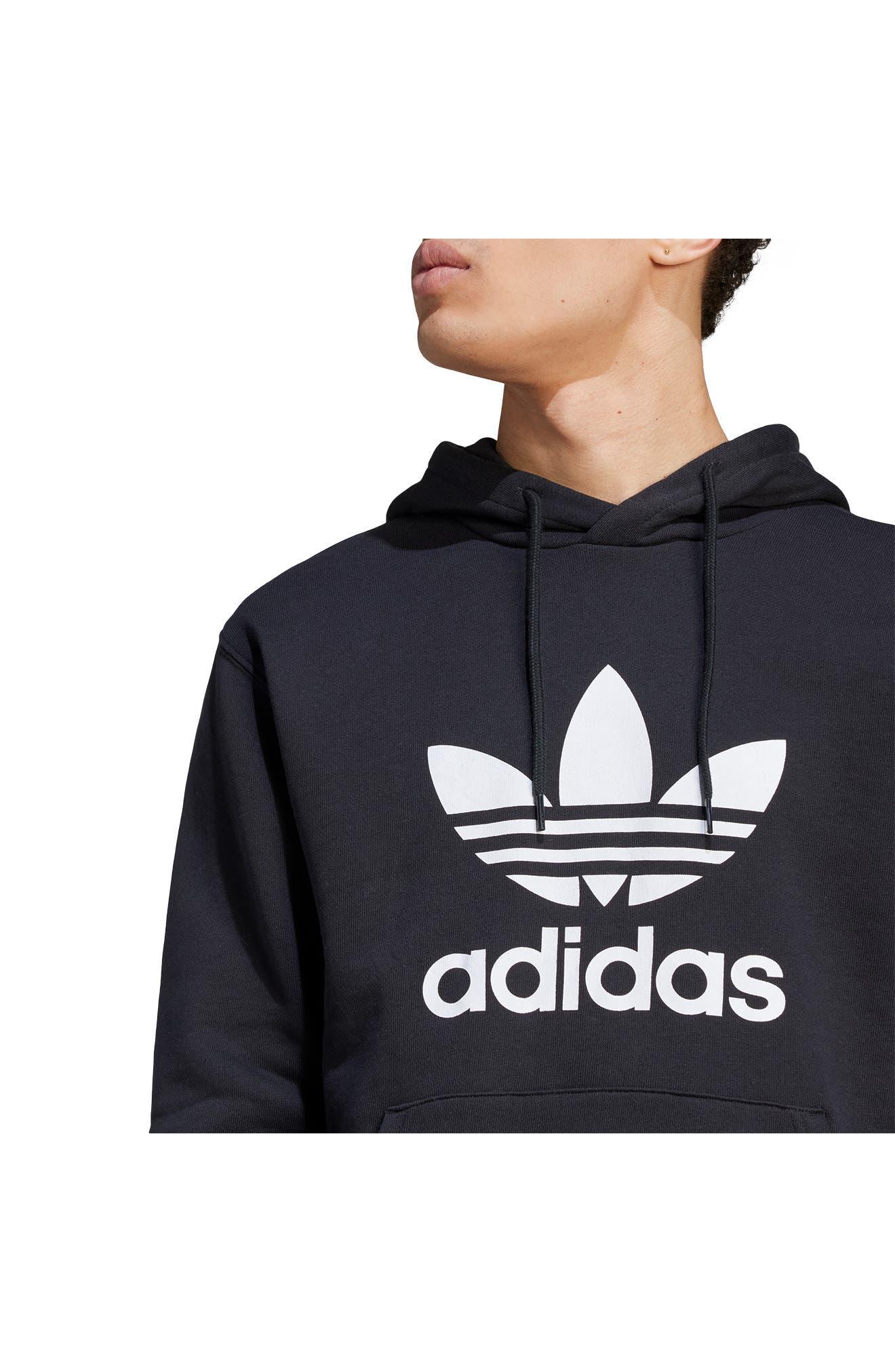 adidas Lifestyle Trefoil Graphic Hoodie in Blue for Men | Lyst