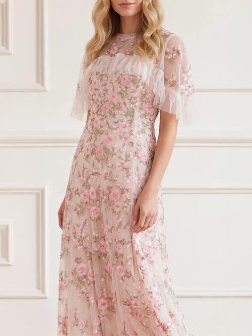 pink sweetheart dress Unique Vintage Hot Pink Tiered Sweetheart Dress L/12-14