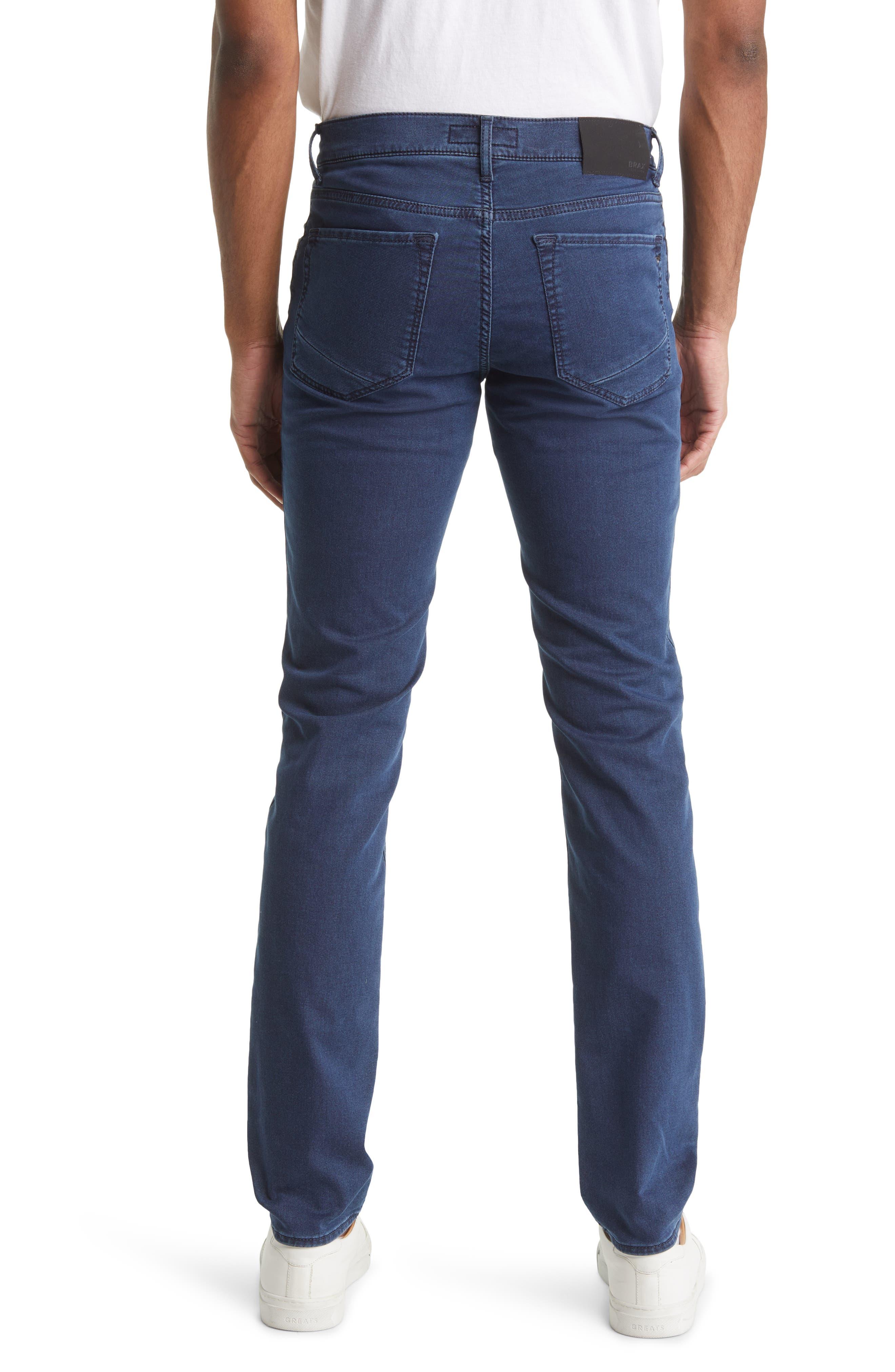 Brax Chuck Straight Leg Stretch Cotton Blend Jeans in Blue for Men | Lyst