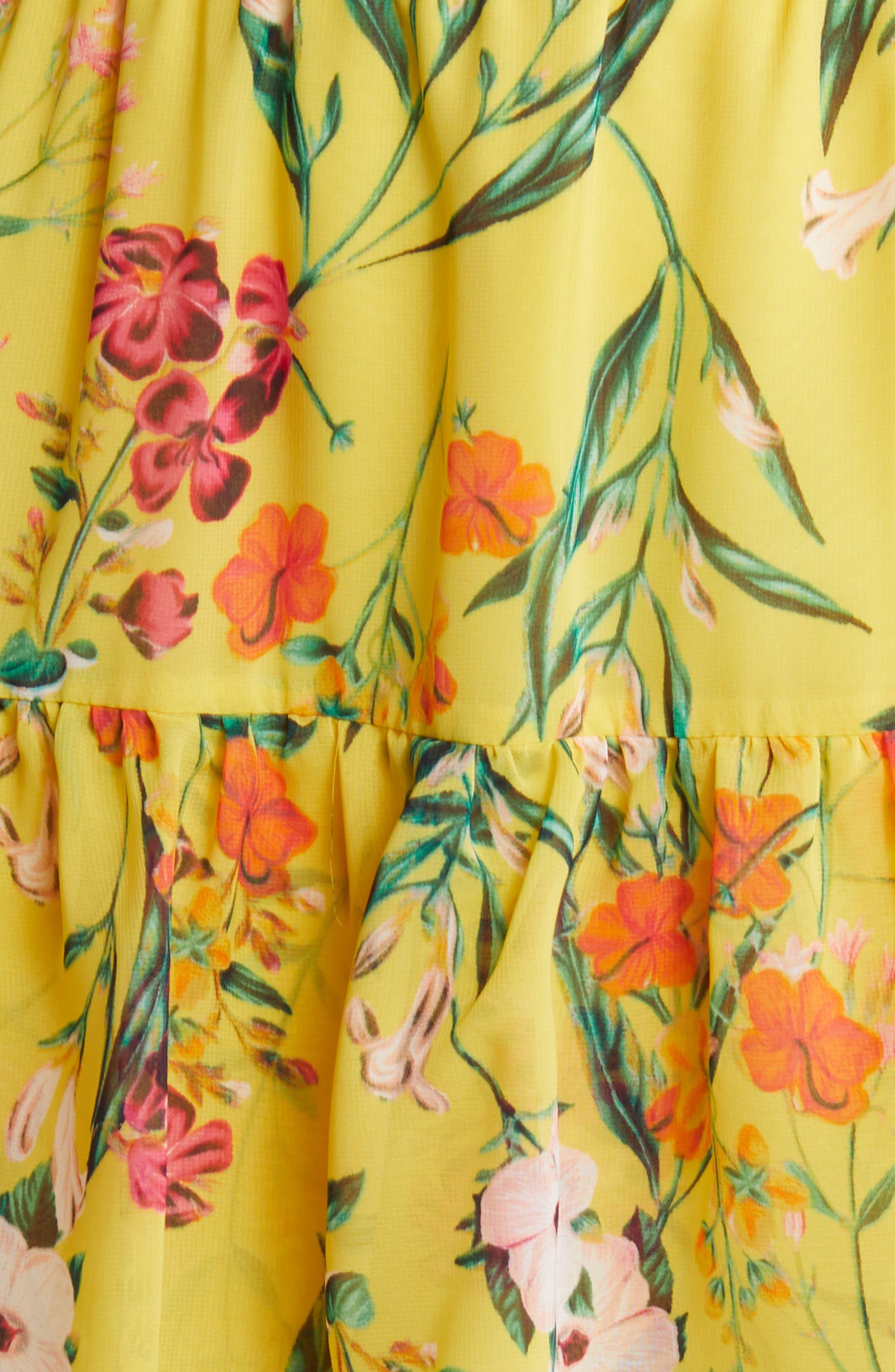 Eliza j yellow floral dress top