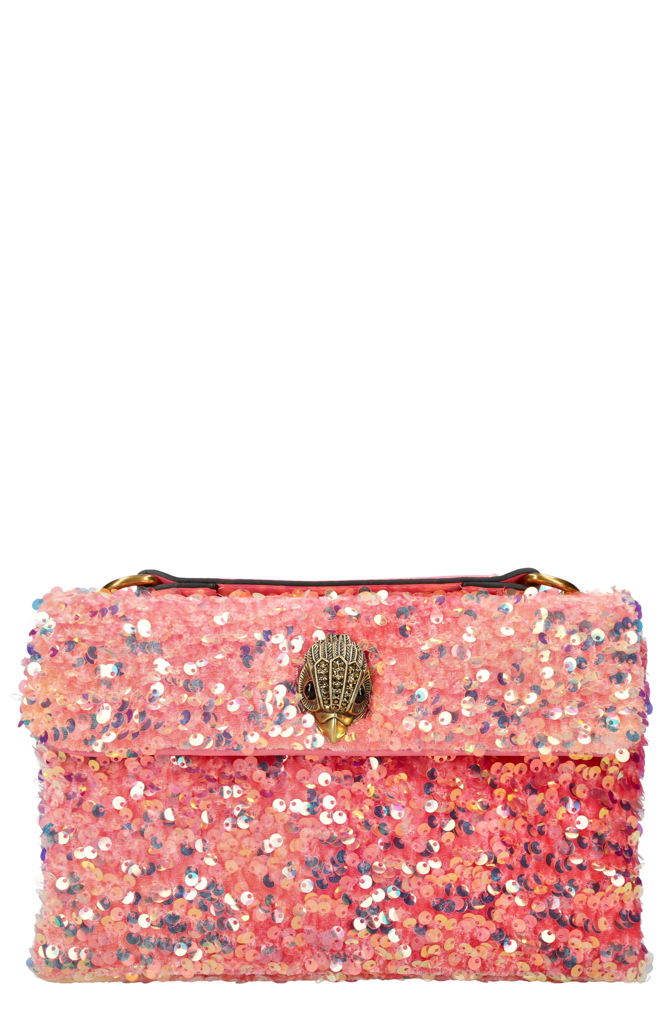Kurt Geiger Medium Kensington Sequin Convertible Shoulder Bag in Red Lyst