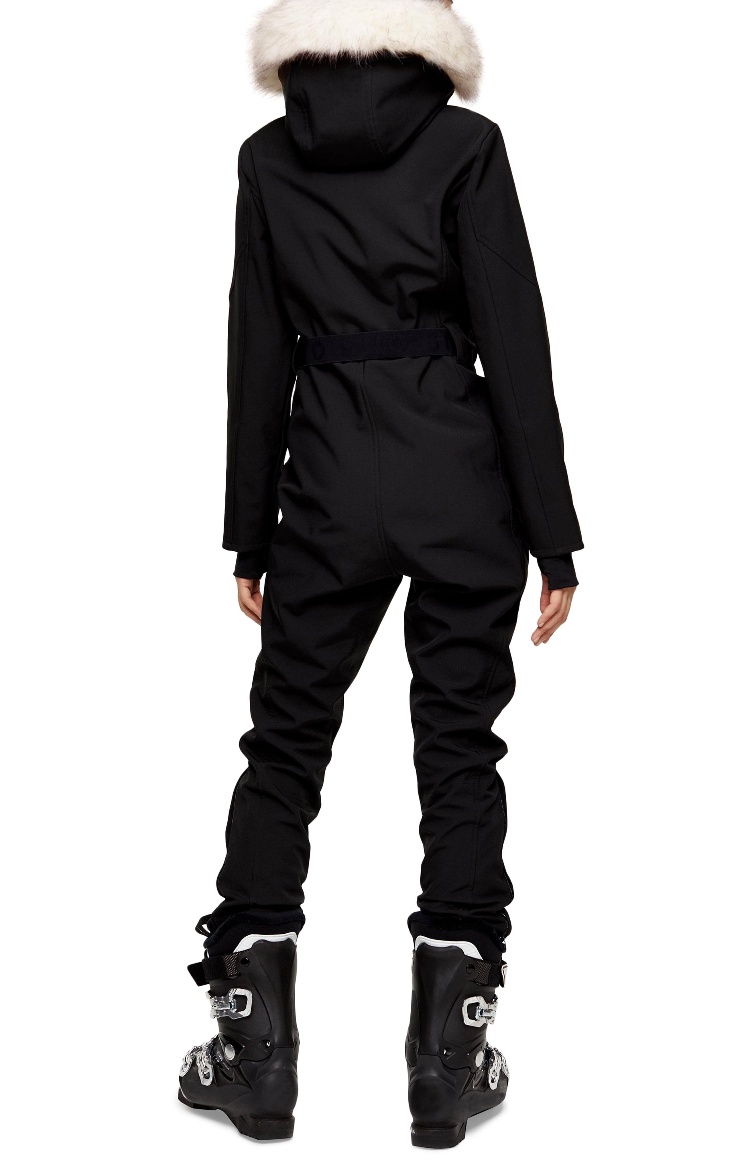 TOPSHOP black Hooded Ski Snow Suit By Sno