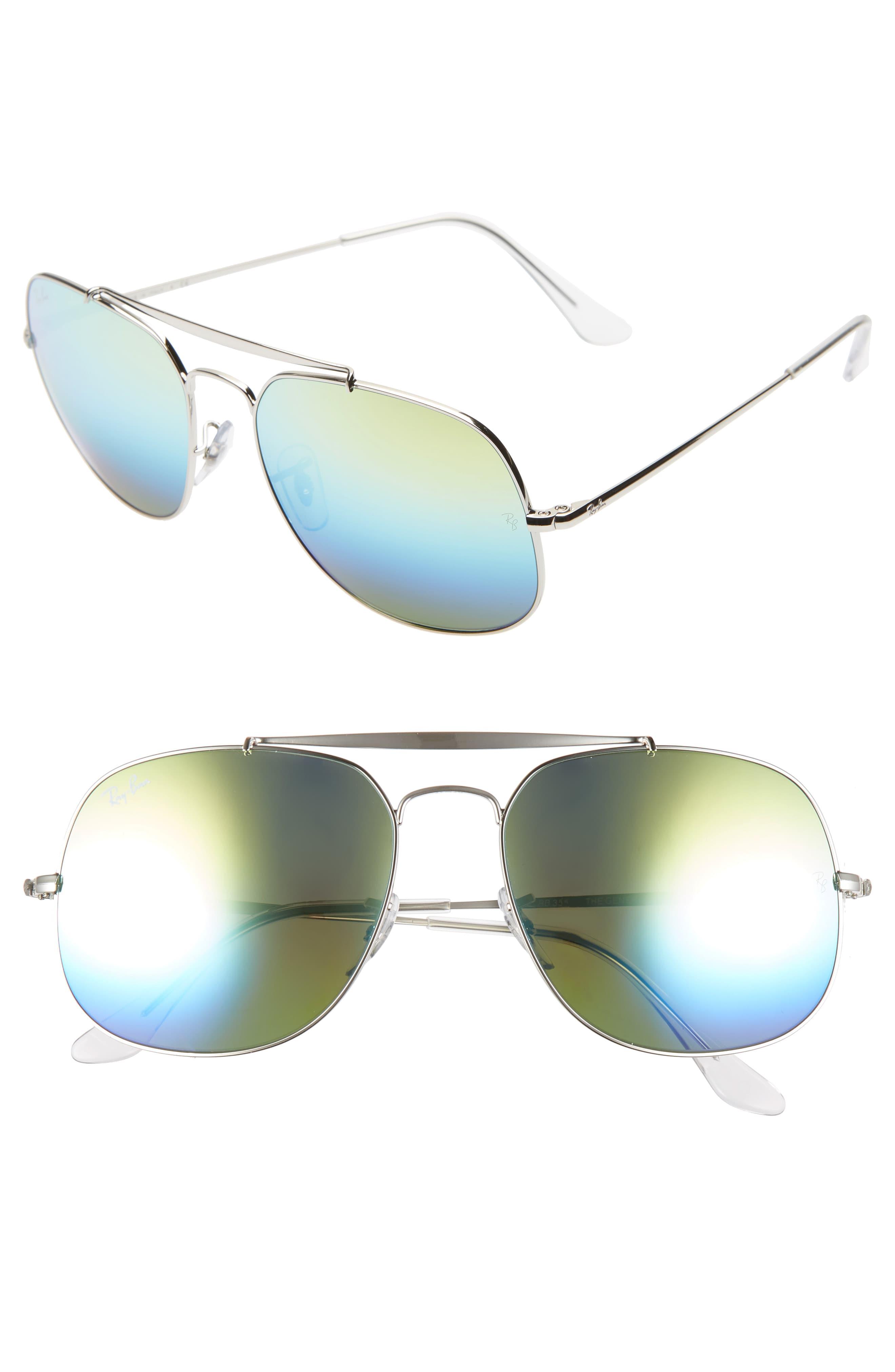 ray ban 57mm aviator sunglasses