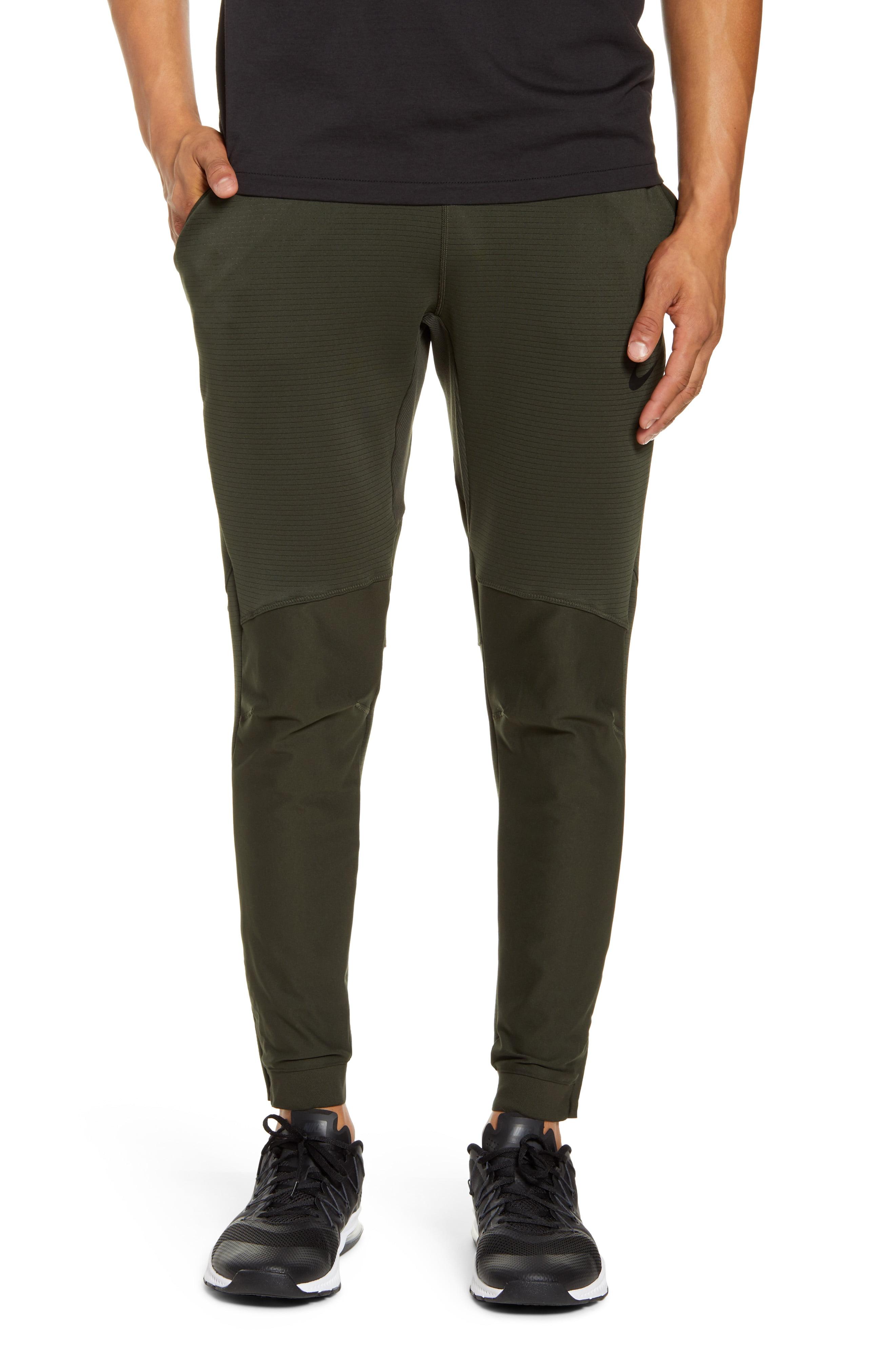 Nike Synthetic Pro Trousers in Green for Men - Lyst