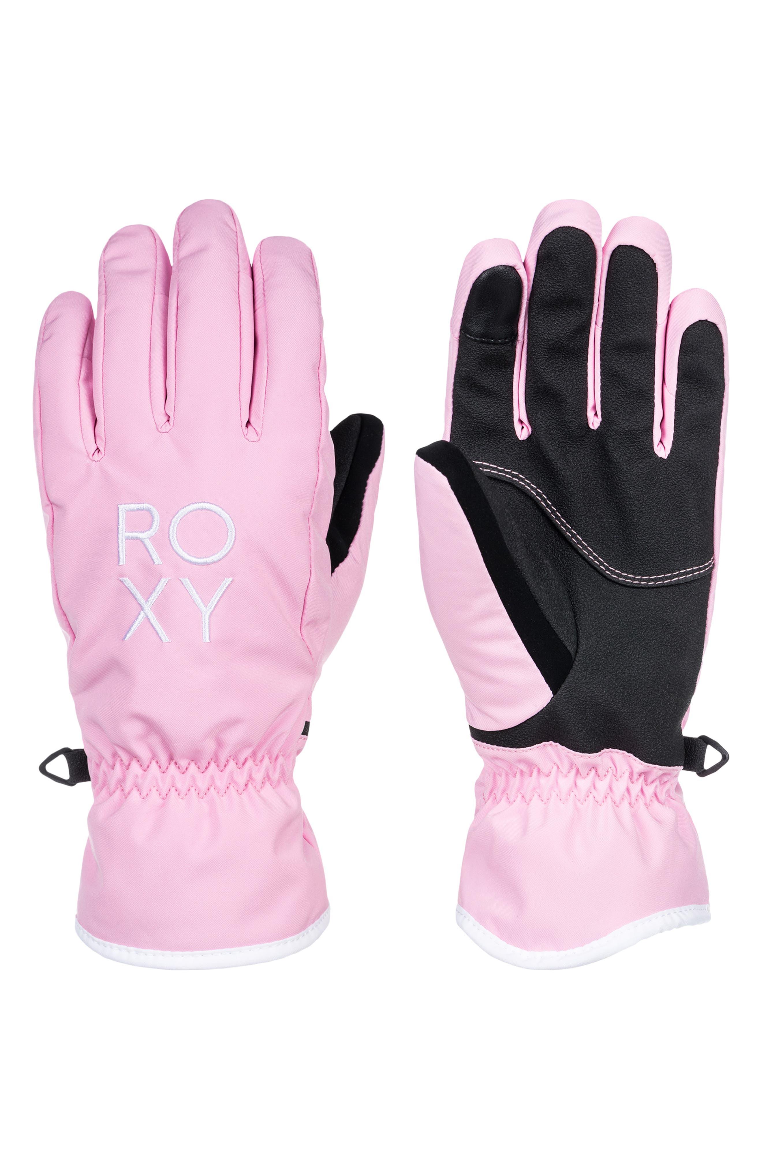 Roxy Freshfield Water Repellent Ski Gloves in Pink | Lyst