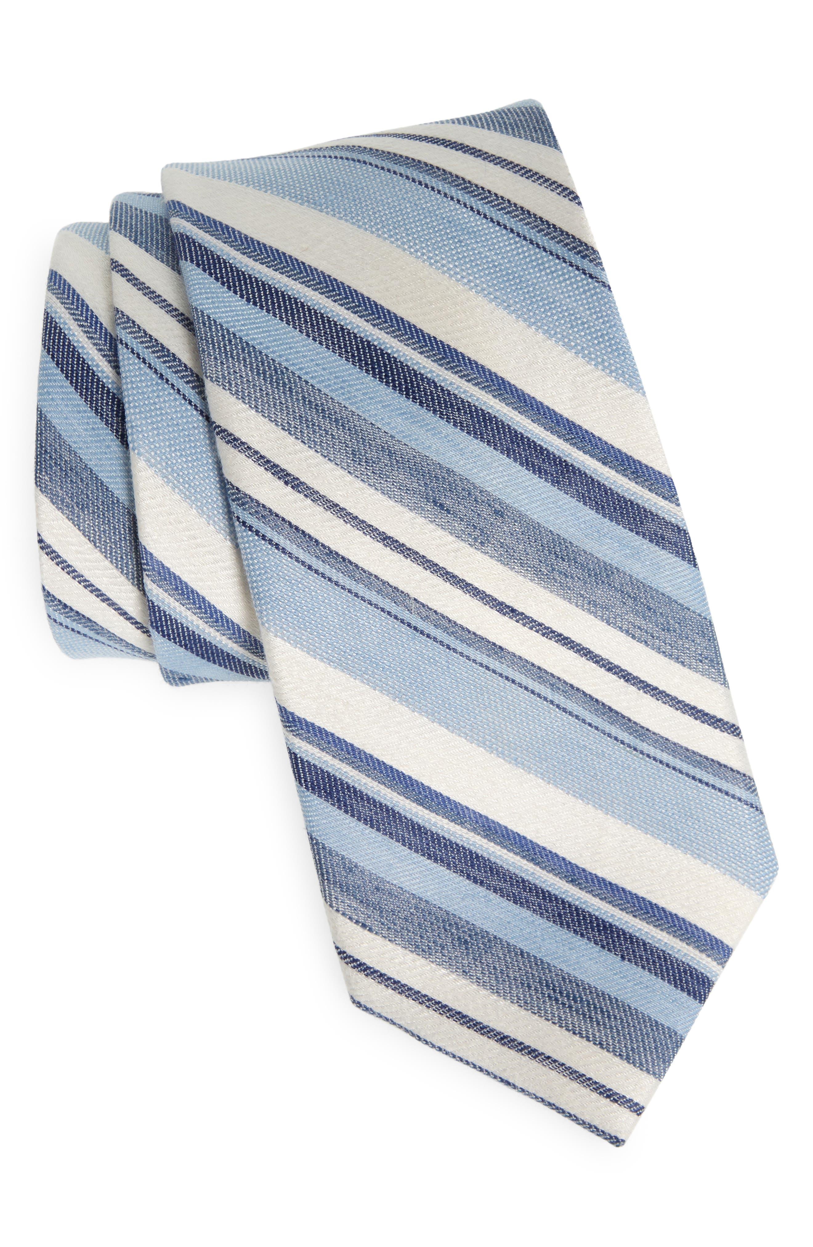 Nordstrom Ombré Chambray Stripe Silk Tie in Blue for Men | Lyst