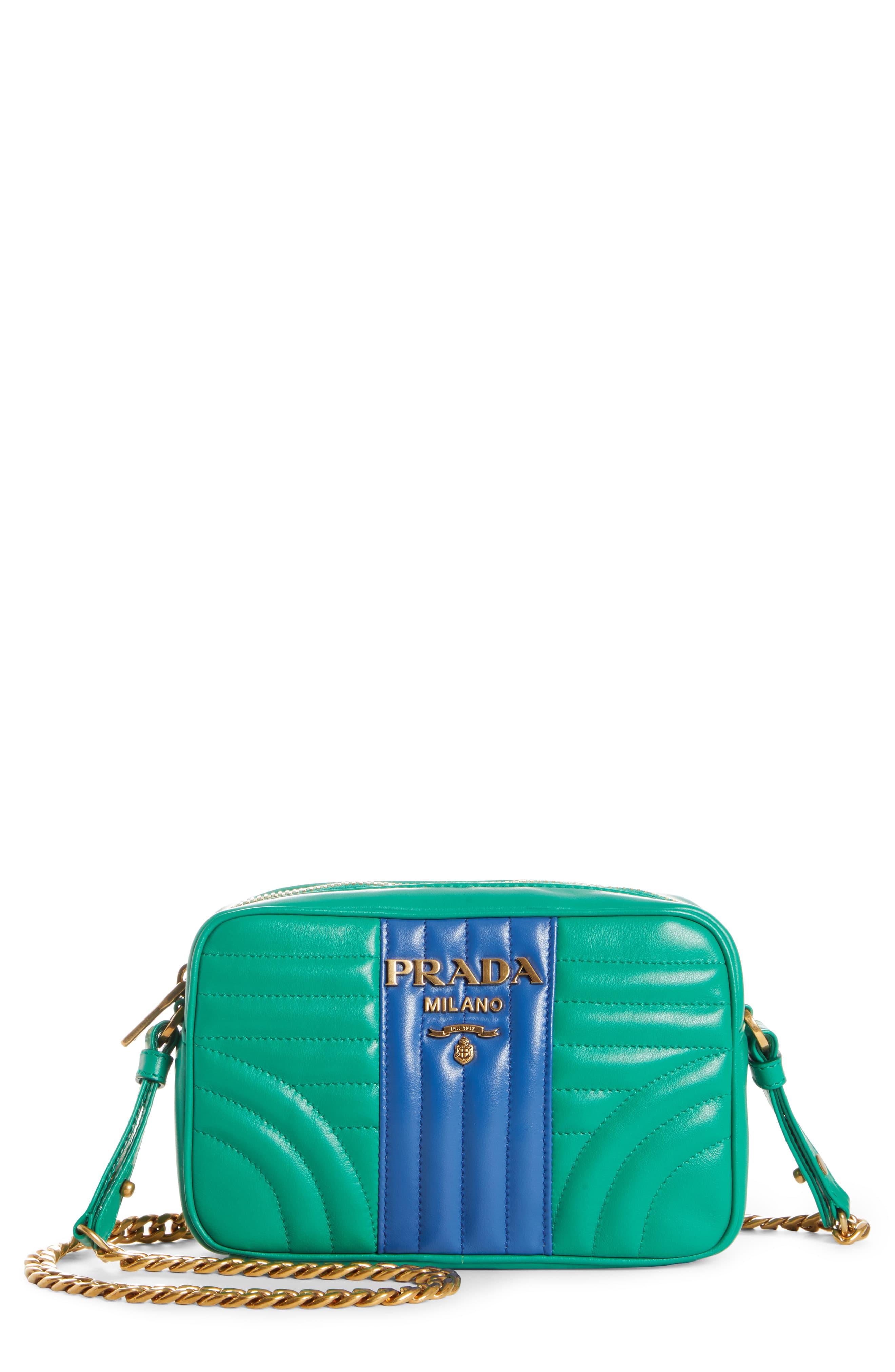 prada color block purse