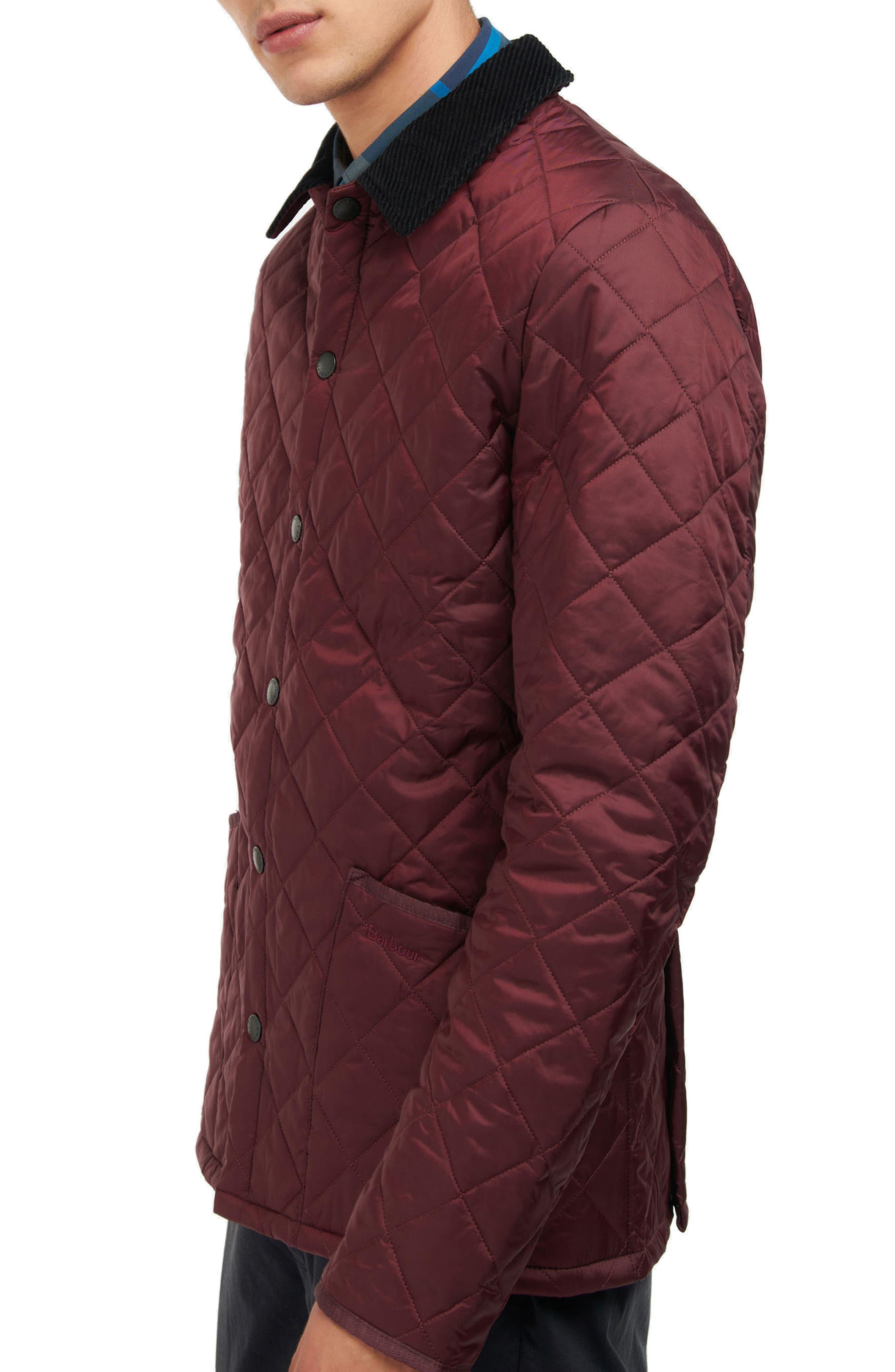Barbour Heritage Liddesdale Quilted Nylon Jacket in Red for Men Lyst