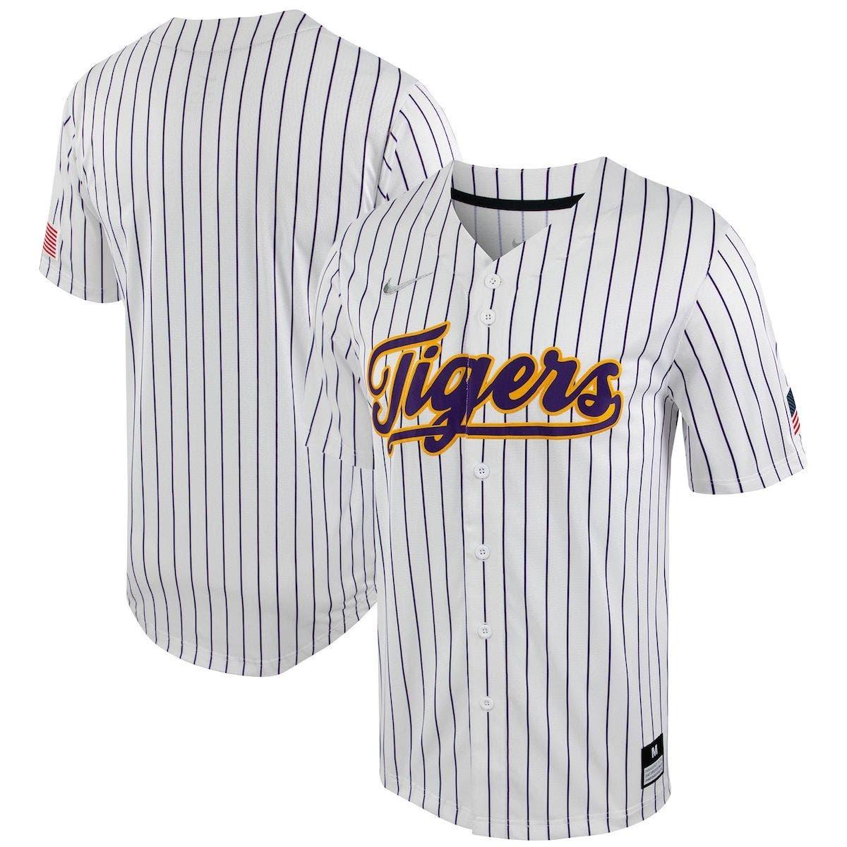 Men's Nike Purple Clemson Tigers Replica Baseball Jersey