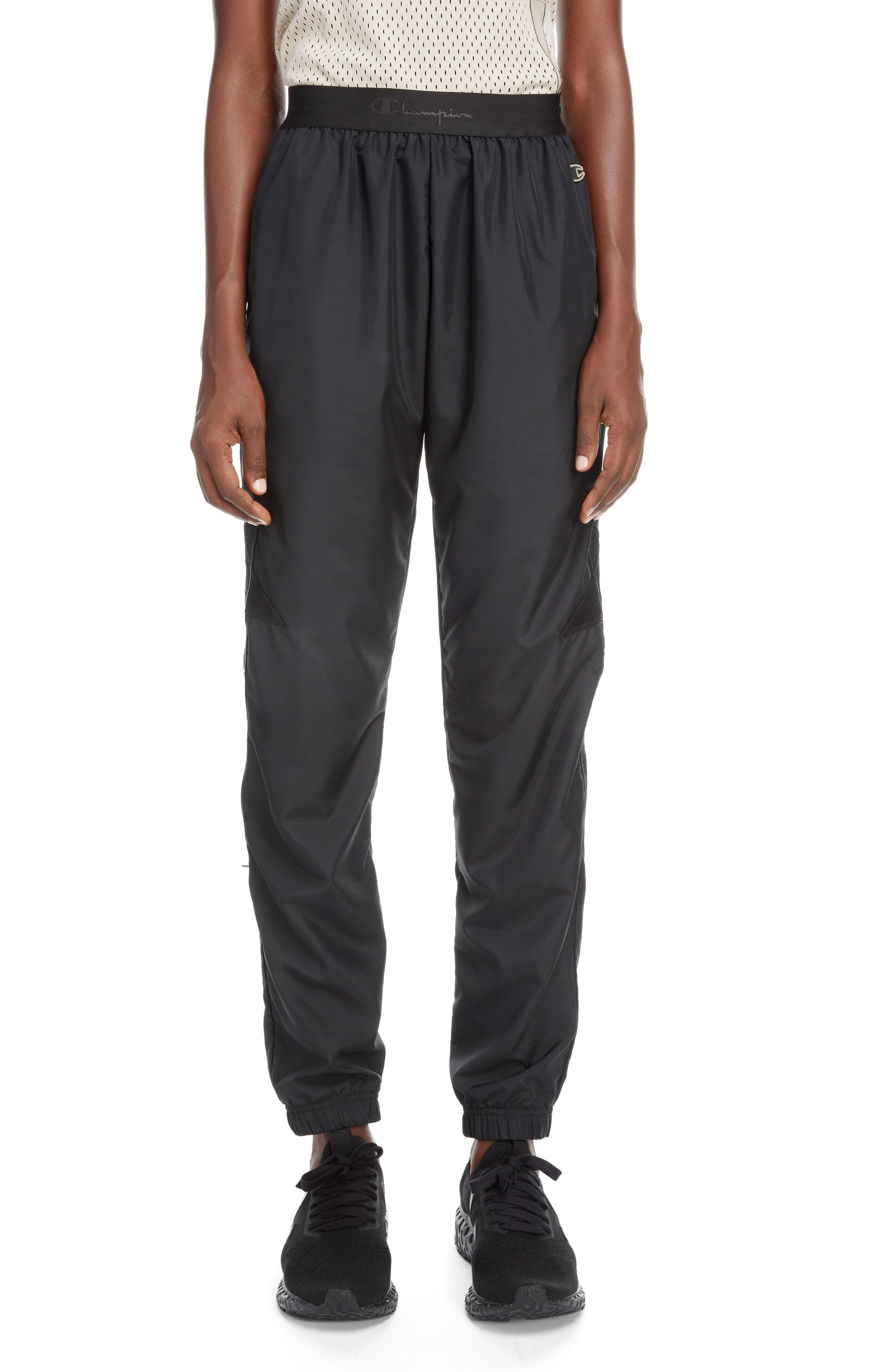 Rick Owens Synthetic X Champion Nylon Blend Track Pants in Black 09
