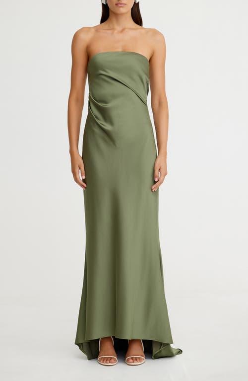 lucile sleeveless satin maxi dress significant other LUCILE DRAPED MAXI DRESS