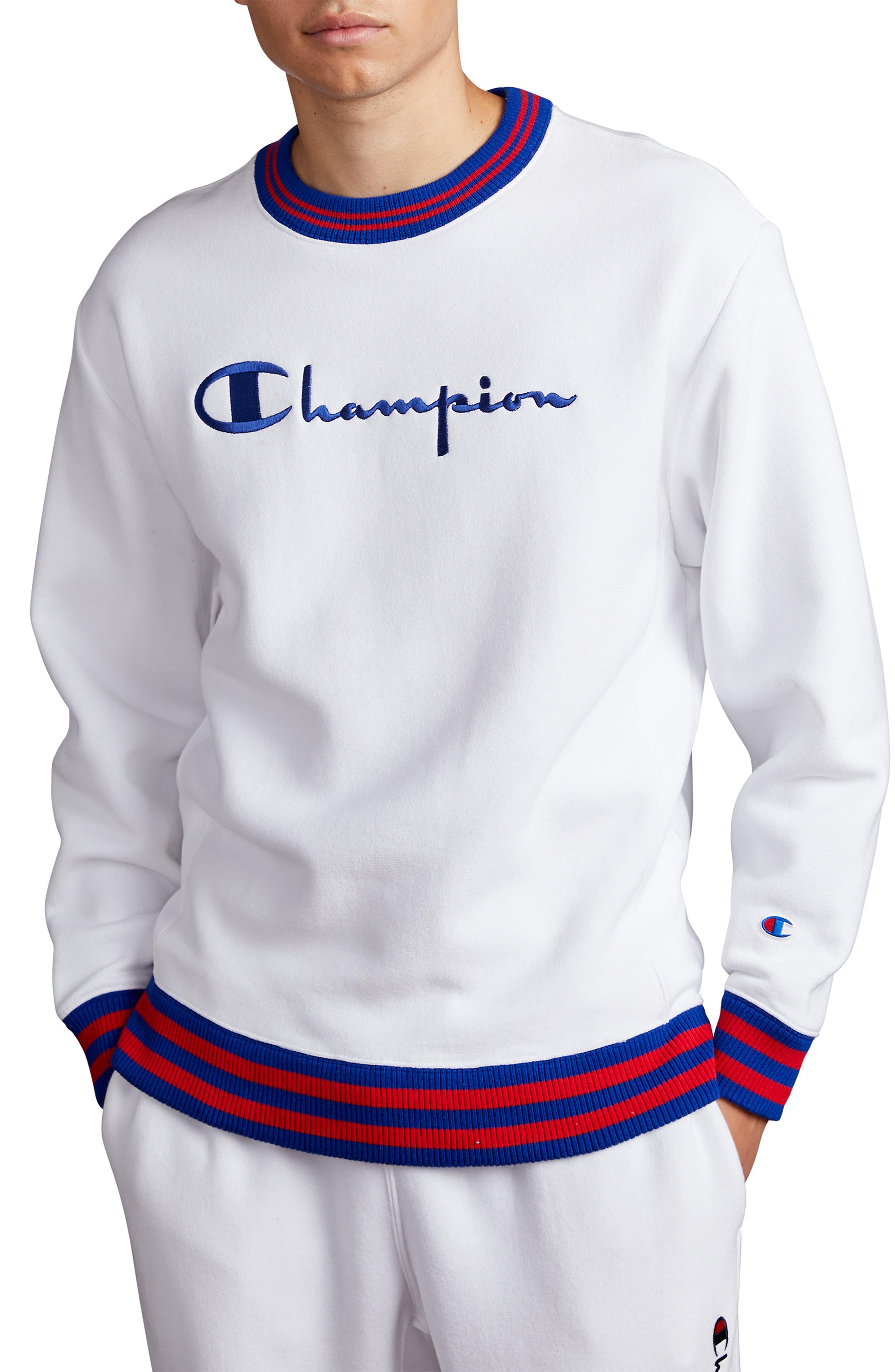 champion crewneck sweatshirt white