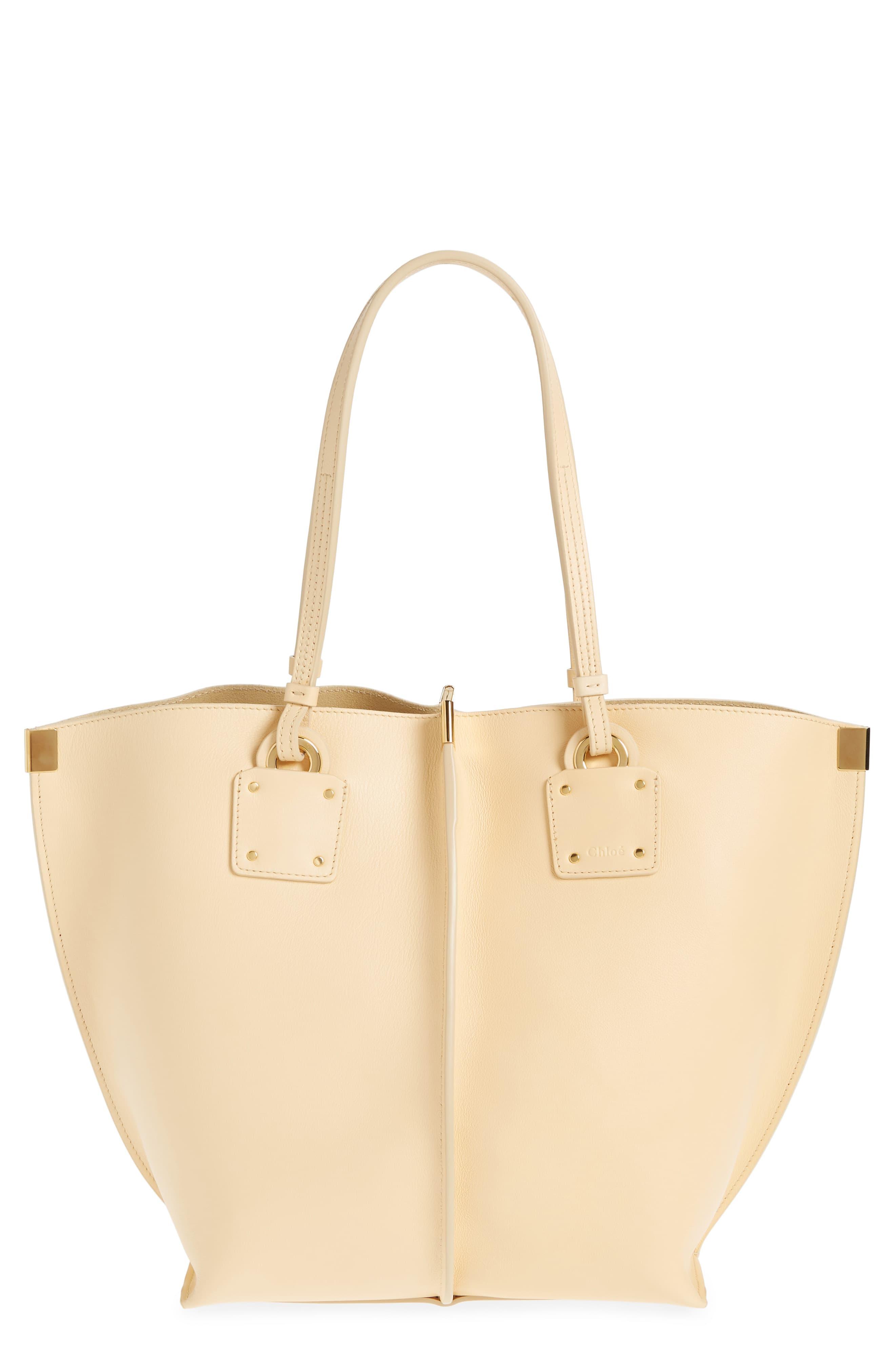 chloe medium vick leather tote