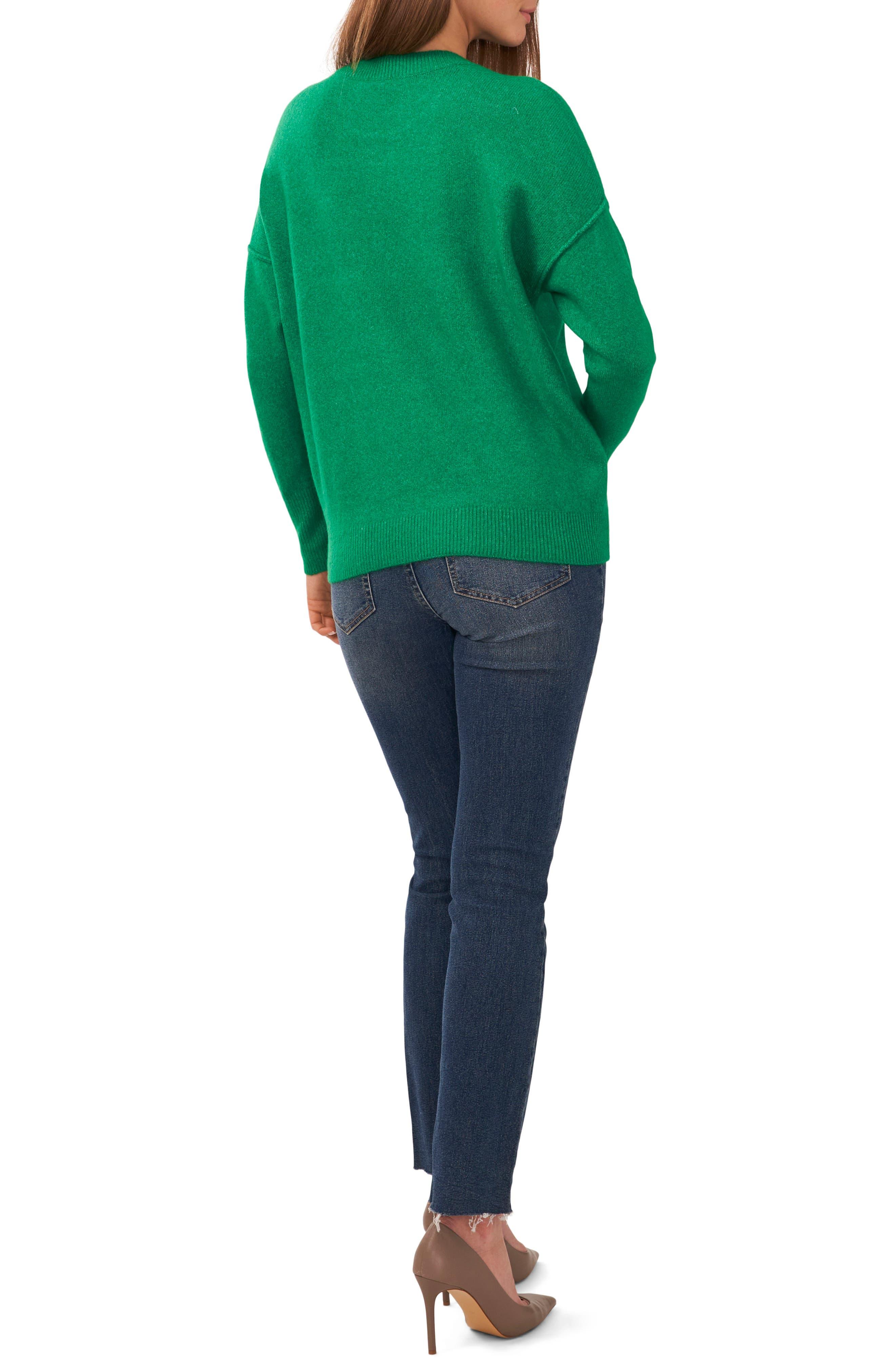 vince camuto center seam crewneck sweater