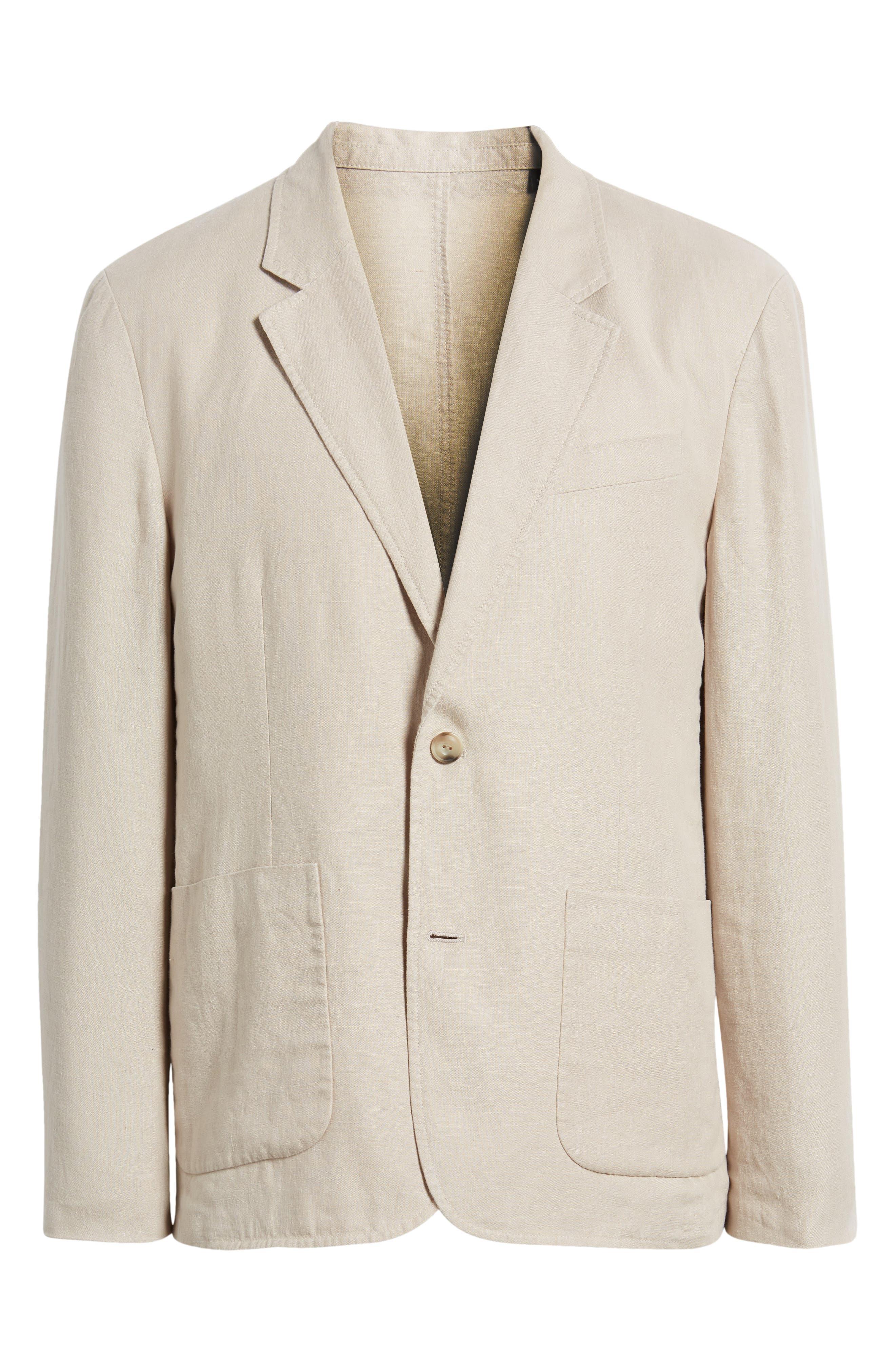 Vince Relaxed Fit Hemp Sport Coat in White for Men Lyst