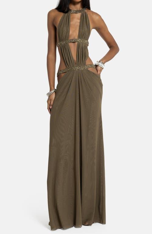 slim fit dress slacks Jaded London Green Marble Print Halter Dress – Dolls Kill main image 0