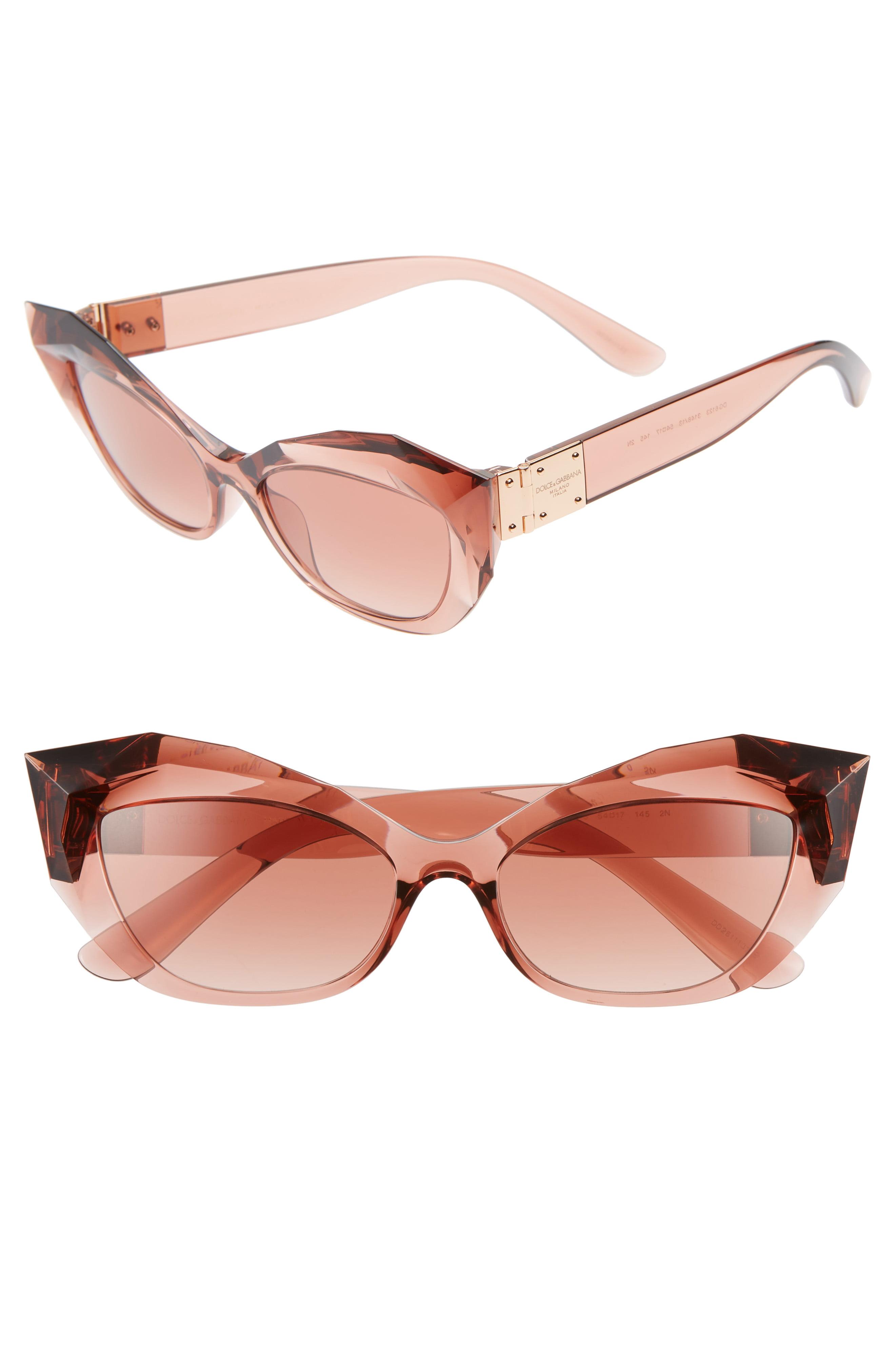 dolce & gabbana 54mm square full rim sunglasses