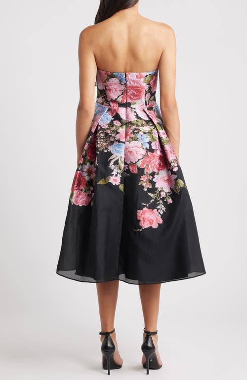 black fitted sweetheart dress First Date Sweetheart Neckline Midi Dress Black main image 0