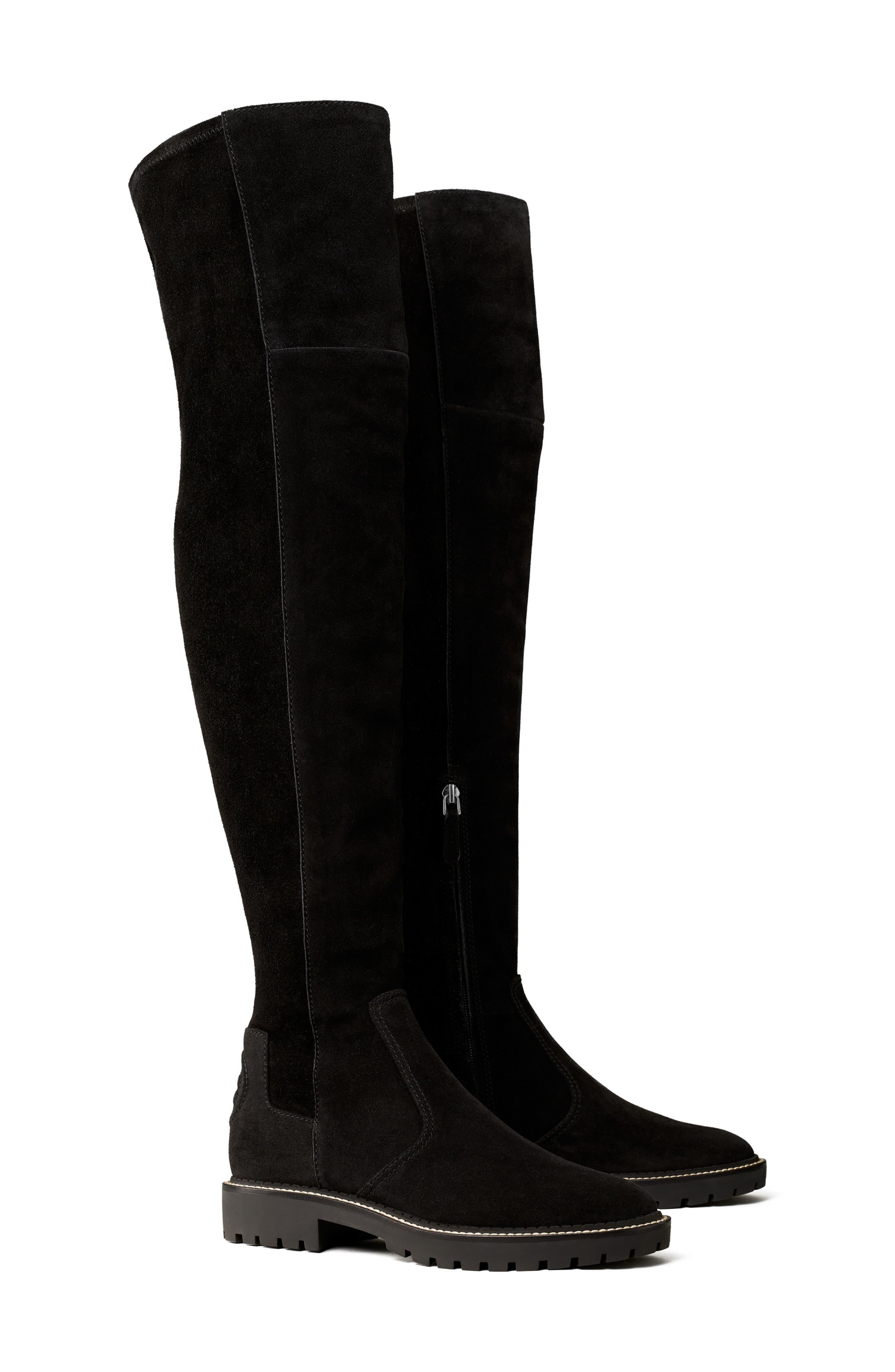 Tory Burch Miller Over The Knee Boot in Black | Lyst