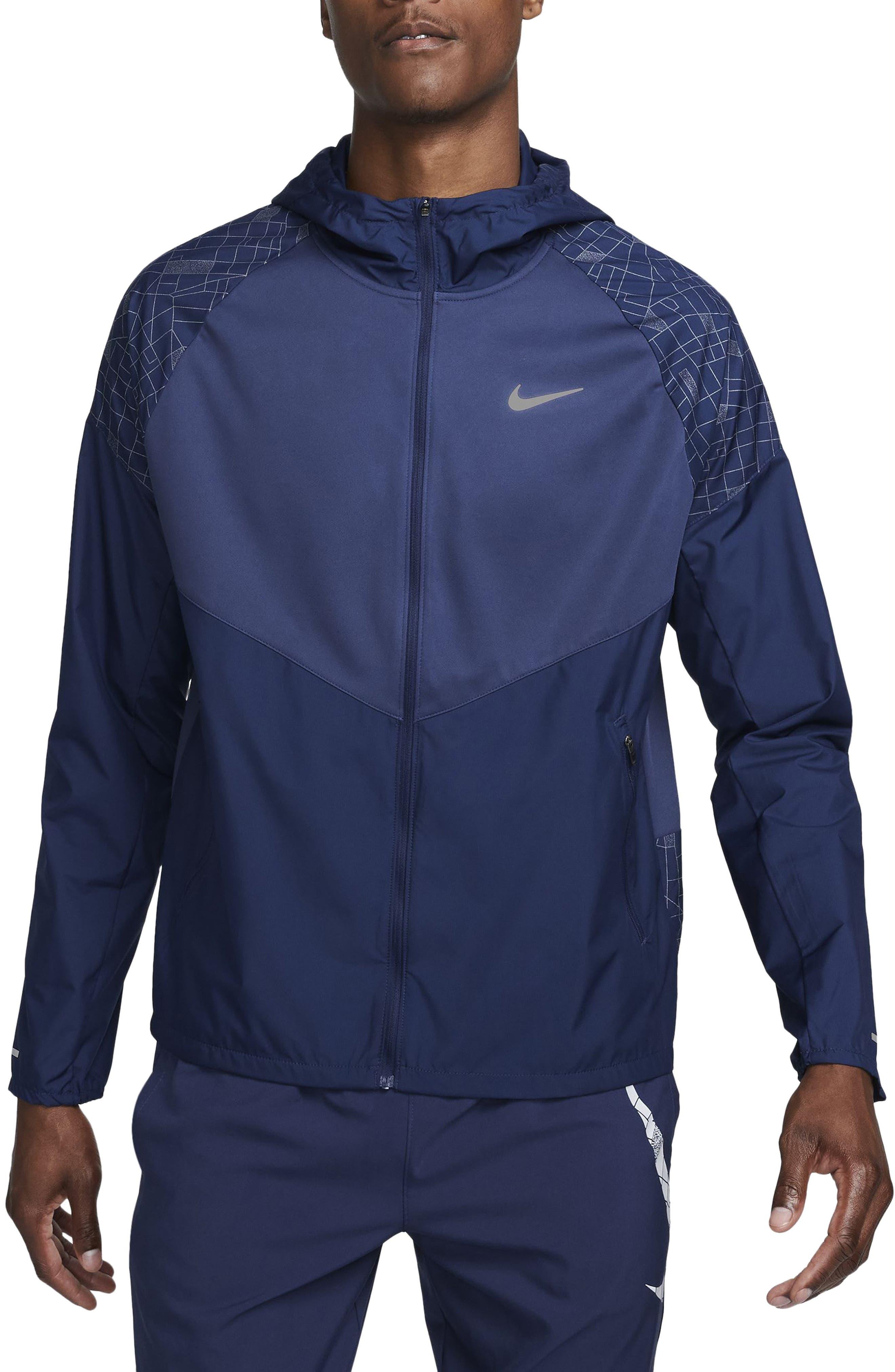 Nike Run Division Miler Water Repellent Jacket in Blue for Men | Lyst
