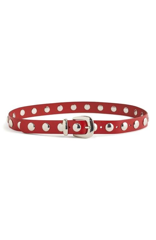Madewell Studded Western Leather Belt in Red | Lyst display picture 1