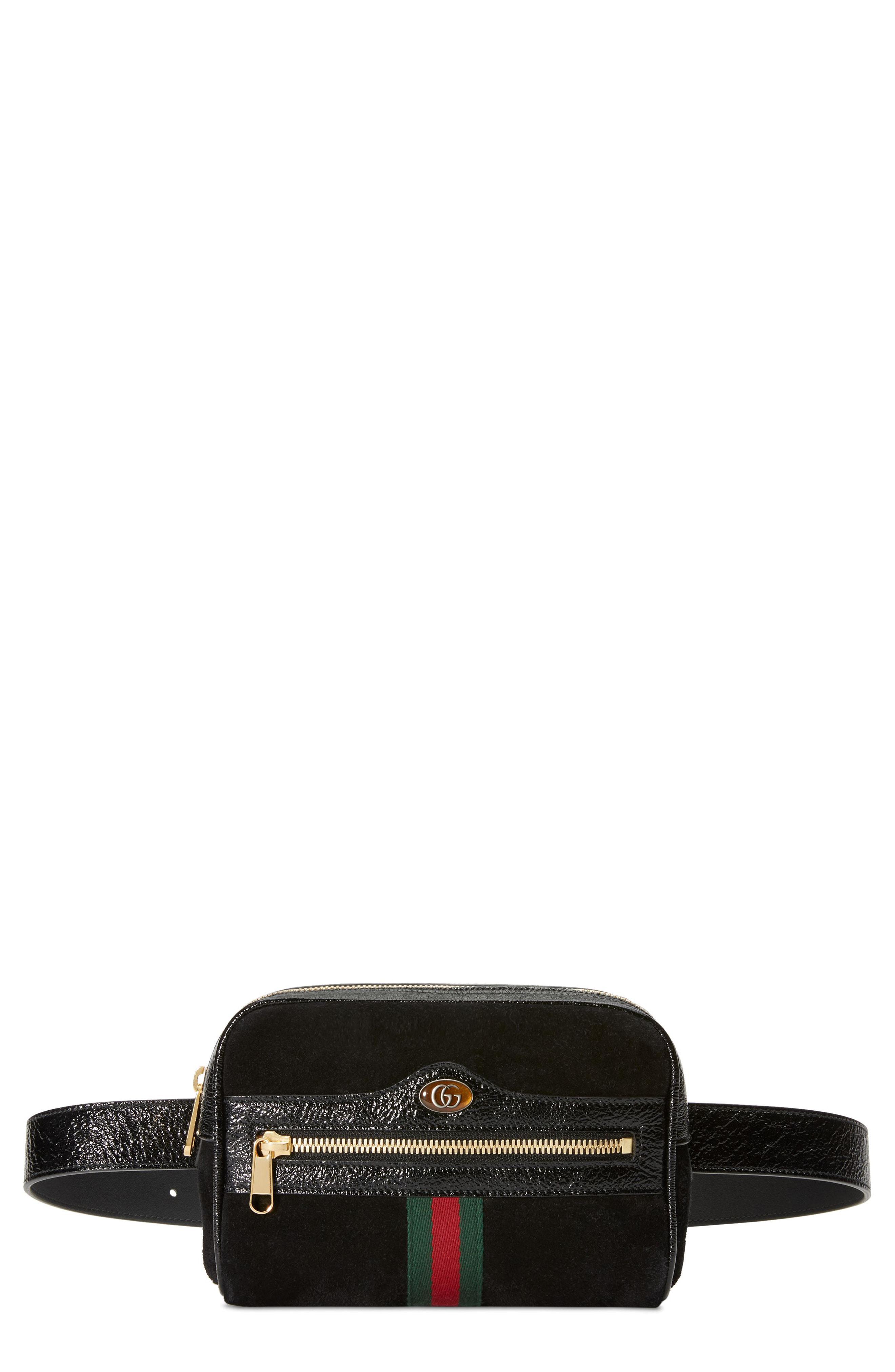 gucci suede fanny pack