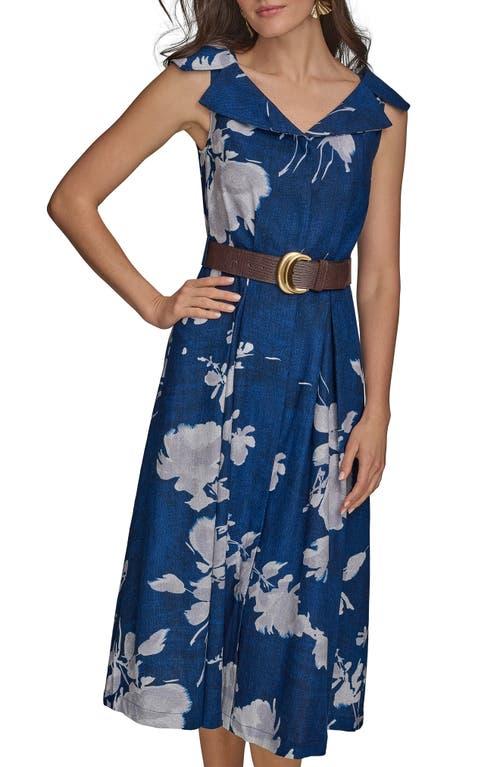 donna karan linen dresses Donna Karan New York Women's Long-Sleeve Belted Dress - Black