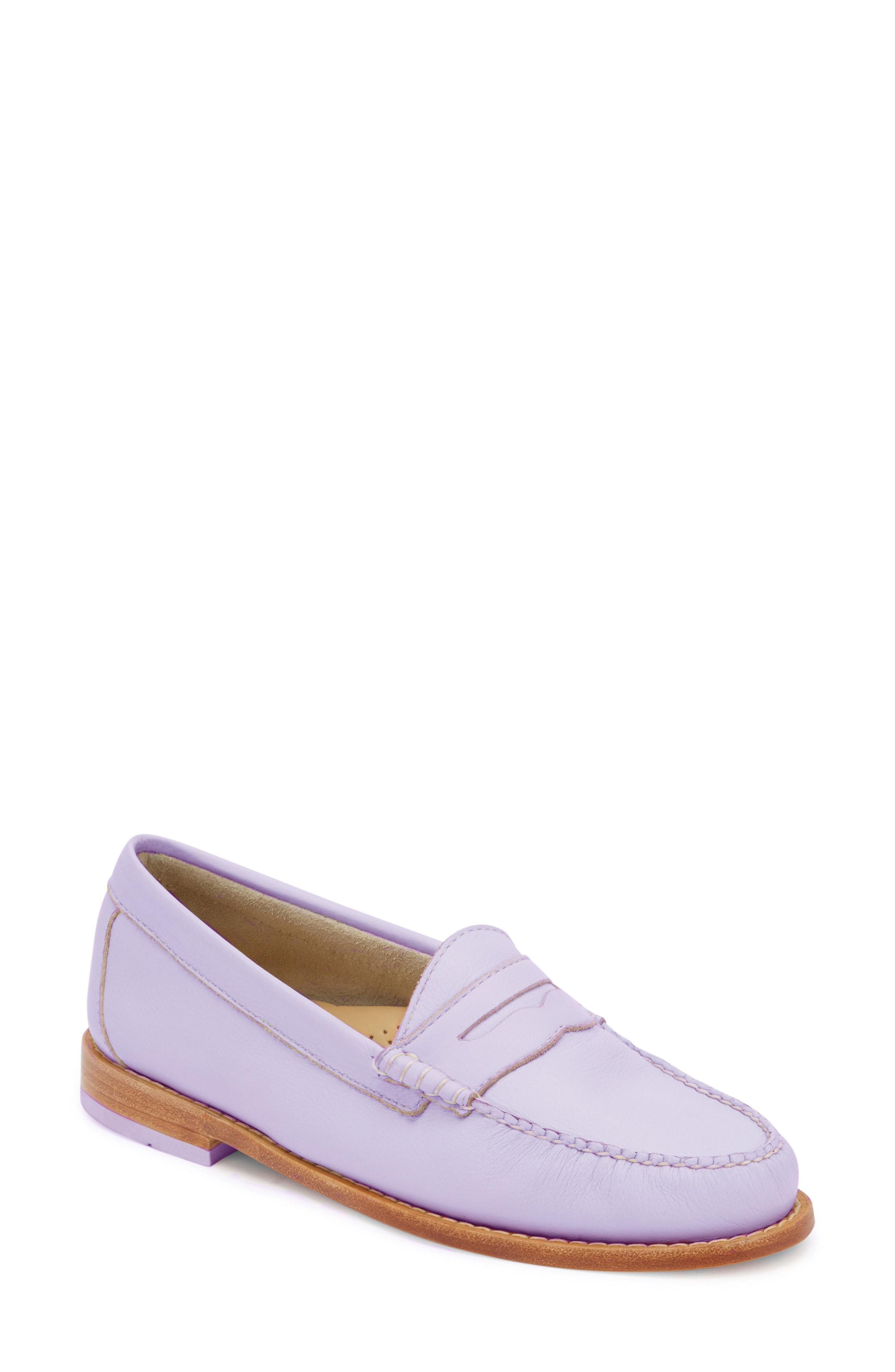 Purple penny loafers hotsell